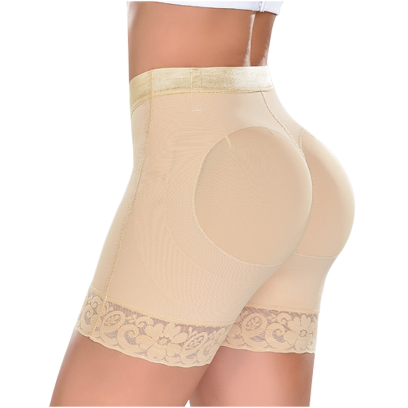 Fajas MYD 0322 | High Waisted Shorts | Tummy Control High Compression Shorts for Postpartum