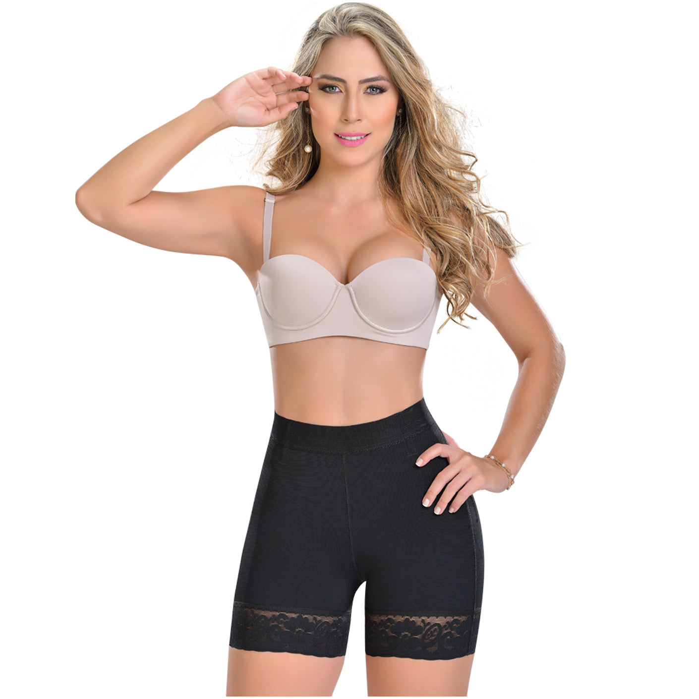 Fajas MYD 0322 | High Waisted Shorts | Tummy Control High Compression Shorts for Postpartum