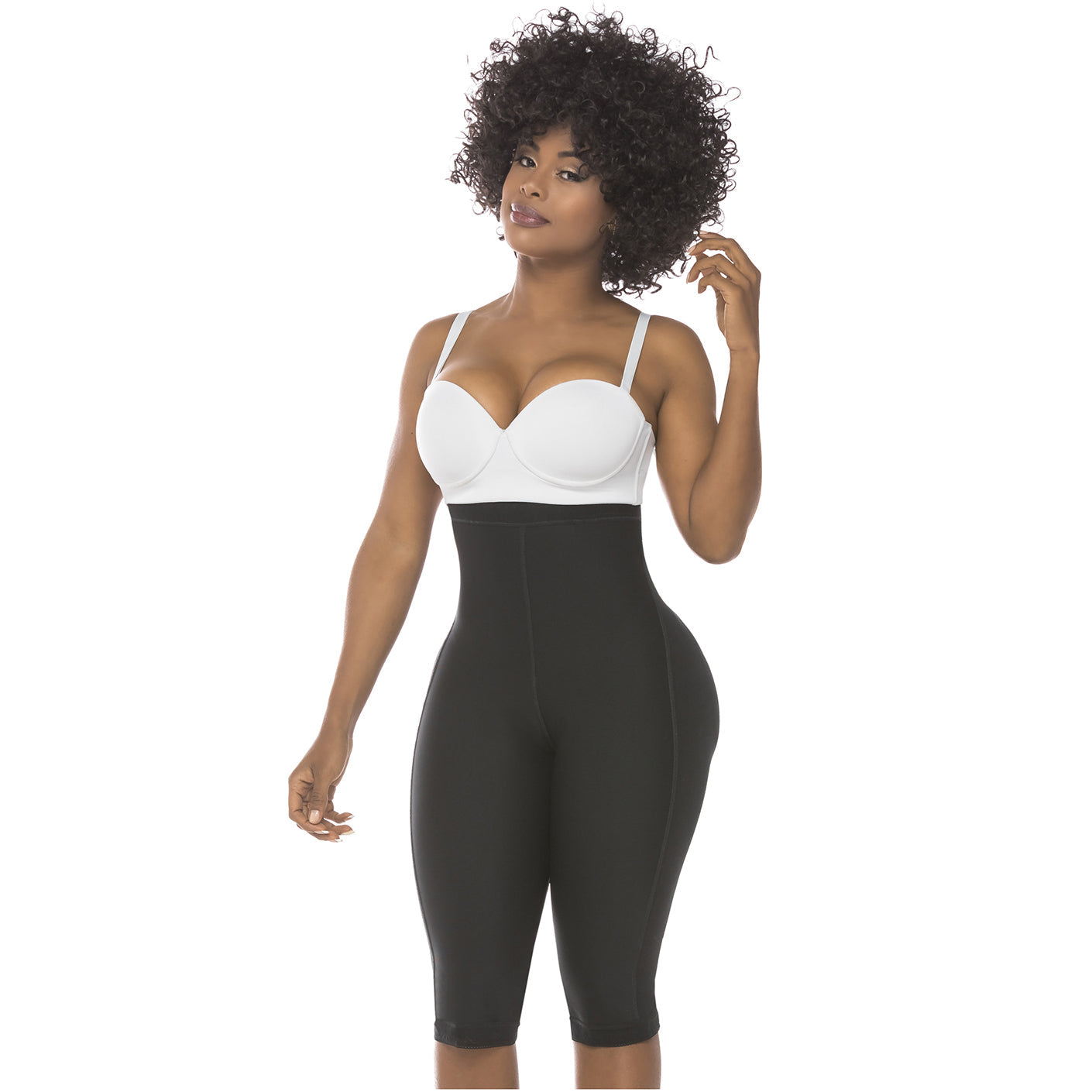 Fajas Salome 0219 | Colombian High Waisted Compression Butt Lifter Capri Faja