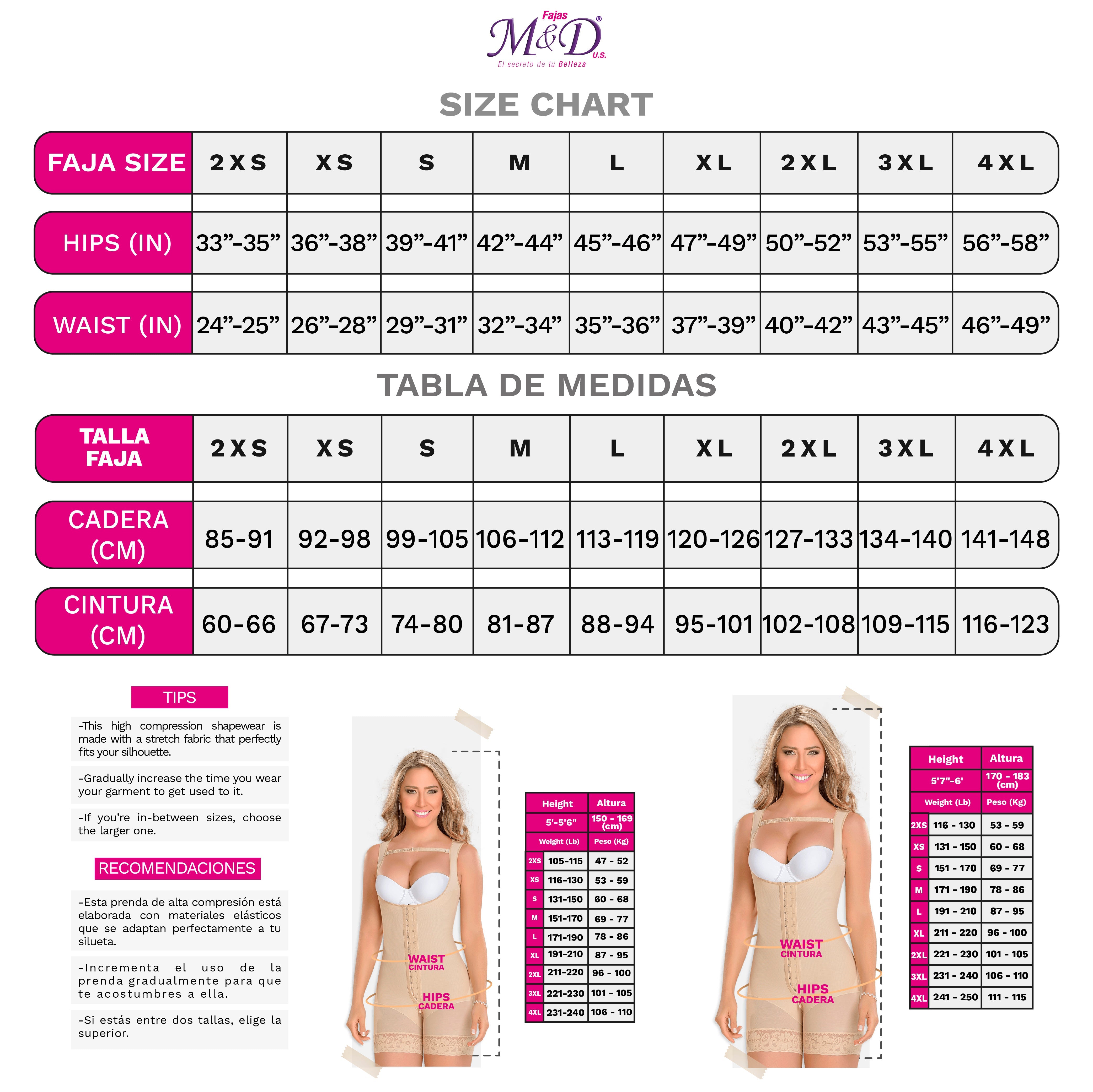 Fajas MYD 0468 | Mid Thigh Shaper | Slimming Body Compression Garment | Post Surgical Shapewear