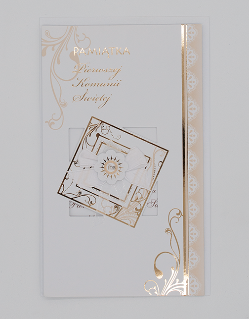 First Communion Greeting Card with Golden Finishes | 9541-1