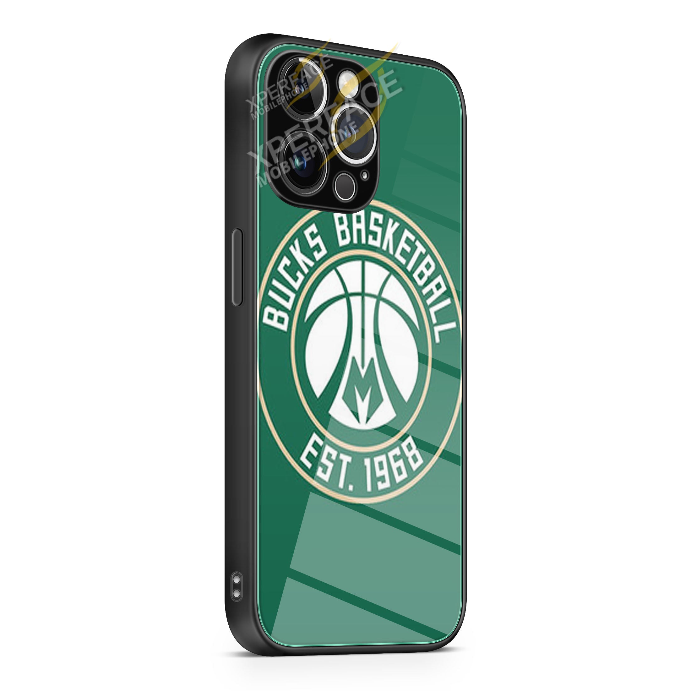 BUCKS BASKETBALL LOGO GREEN iPhone 15 | iPhone 15 Plus | iPhone 15 Pro | iPhone 15 Pro Max Glass Case cover