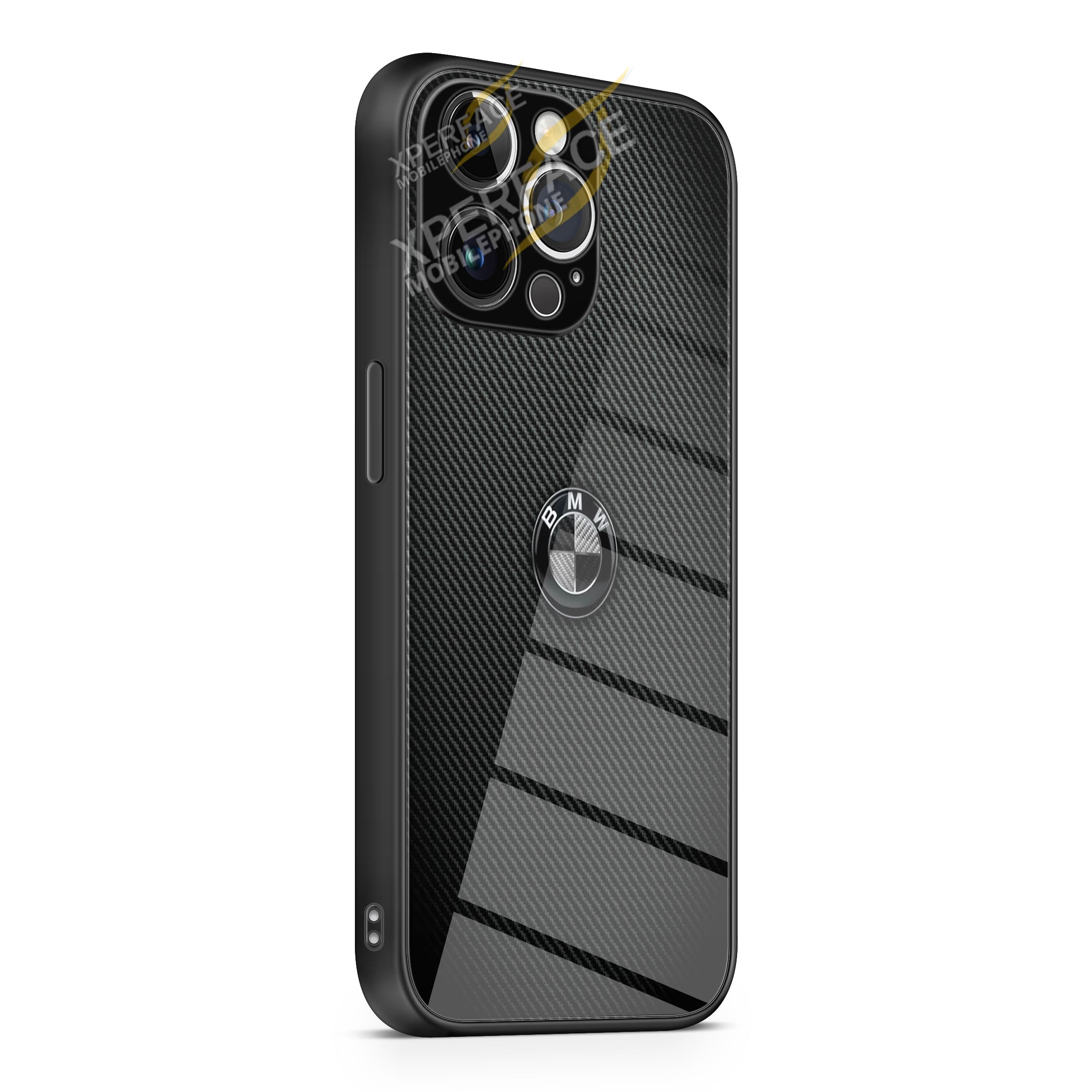 Carbon Fiber BMWCarbon Fiber BMW iPhone 15 | iPhone 15 Plus | iPhone 15 Pro | iPhone 15 Pro Max Glass Case cover