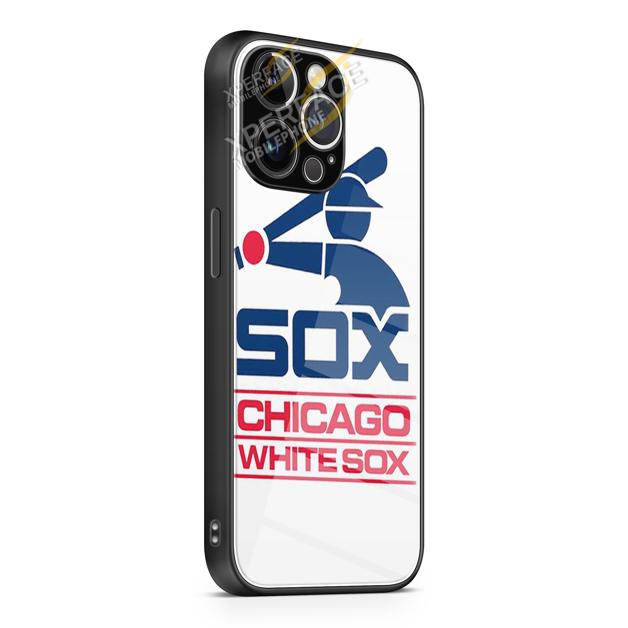 Chicago White Sox 3 iPhone 15 | iPhone 15 Plus | iPhone 15 Pro | iPhone 15 Pro Max Glass Case cover