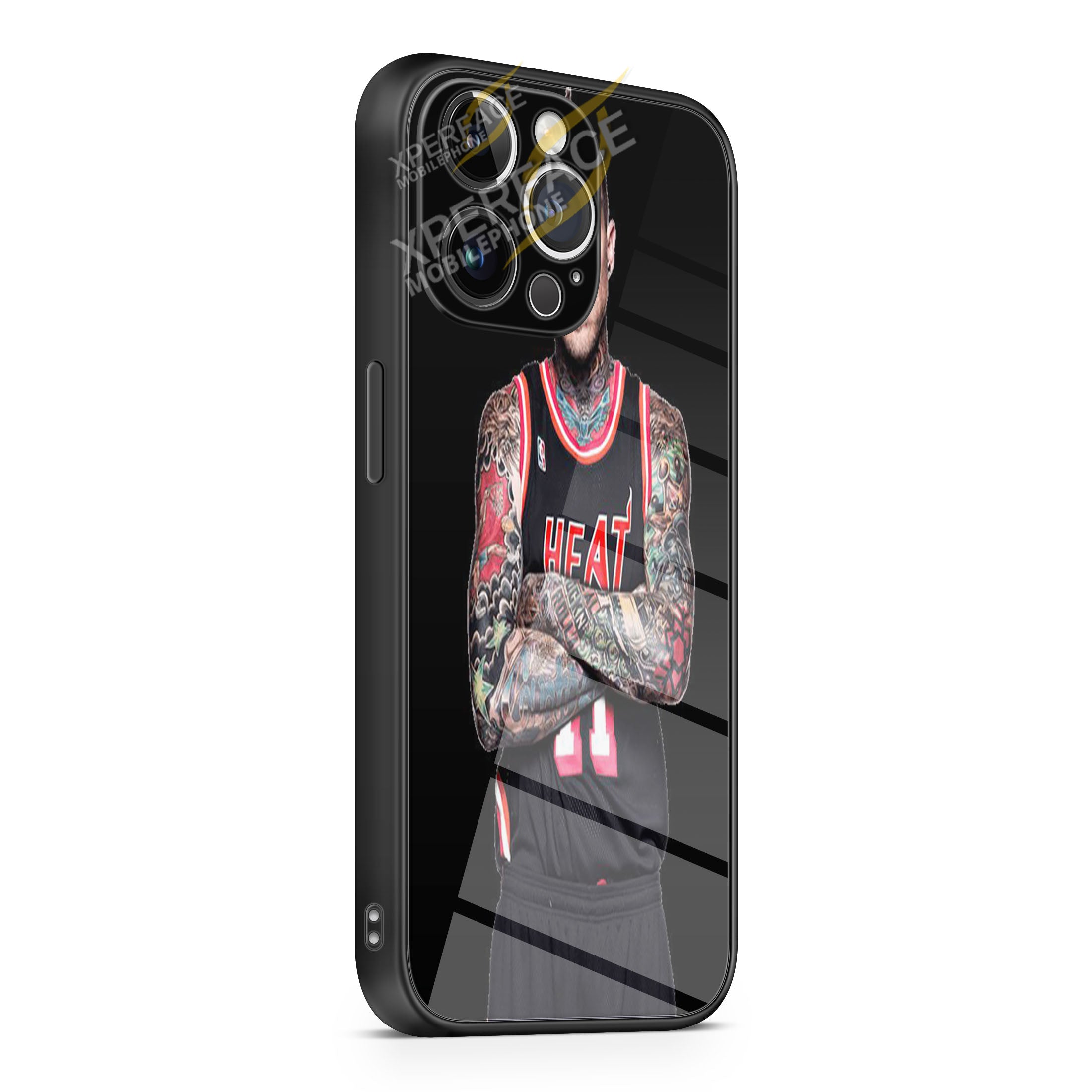 Chris Andersen tattoos iPhone 15 | iPhone 15 Plus | iPhone 15 Pro | iPhone 15 Pro Max Glass Case cover