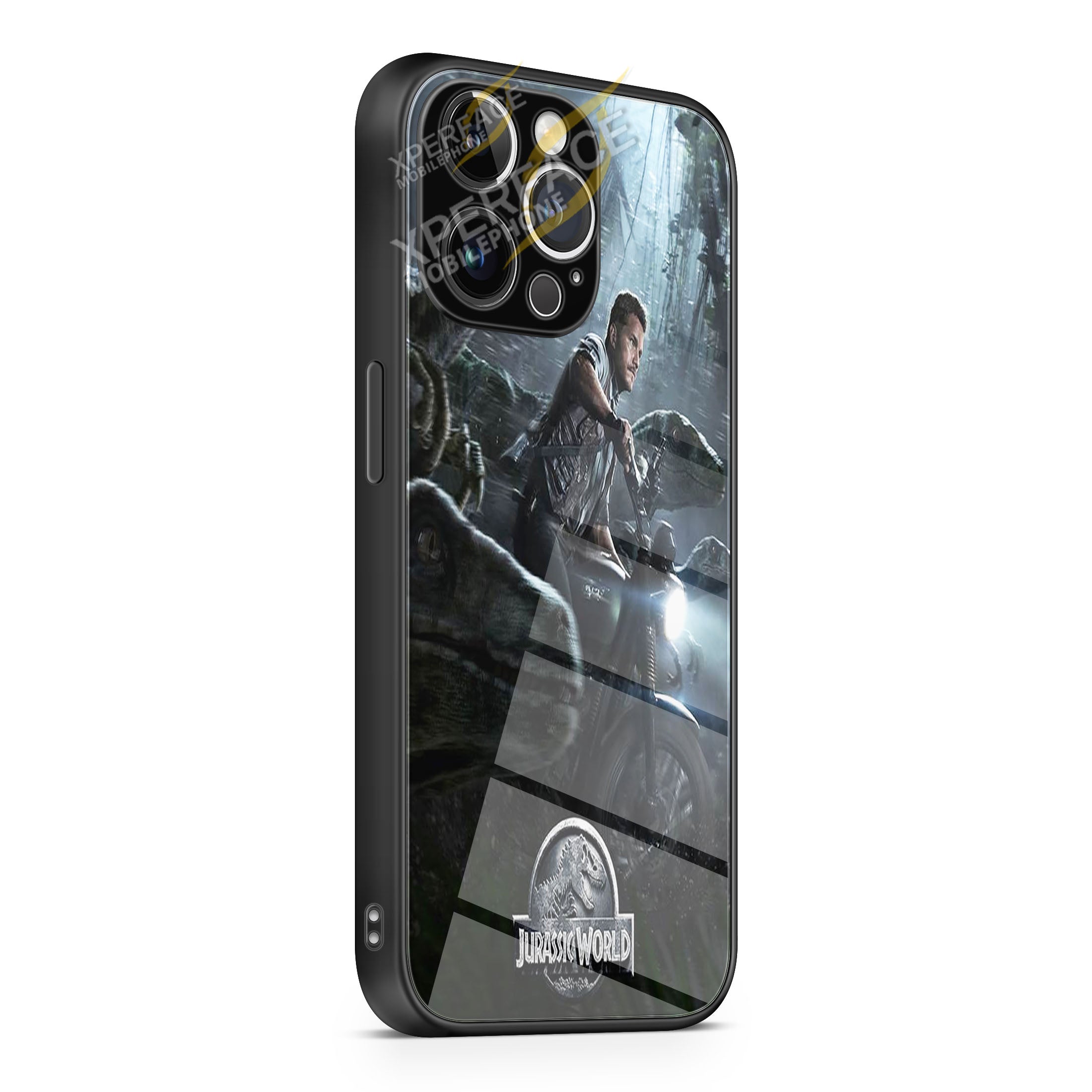 Chris Pratt Jurassic World iPhone 15 | iPhone 15 Plus | iPhone 15 Pro | iPhone 15 Pro Max Glass Case cover