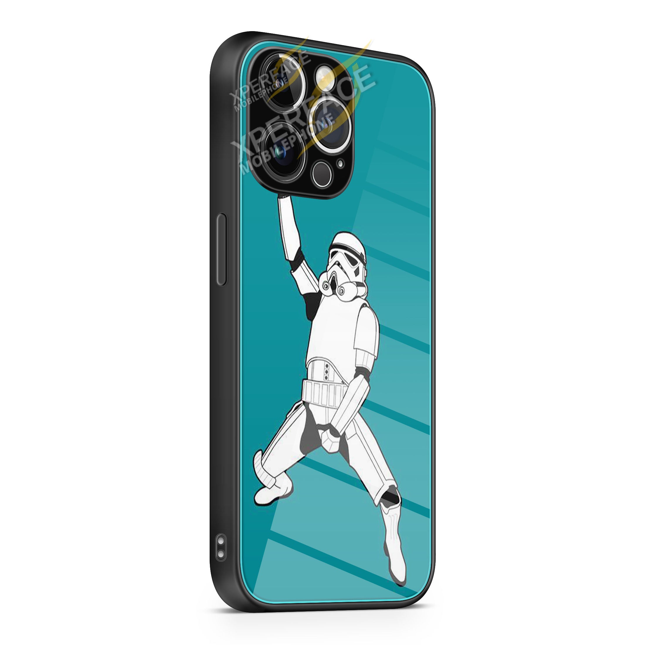 Dancing Storm Trooper Star Wars 1 iPhone 15 | iPhone 15 Plus | iPhone 15 Pro | iPhone 15 Pro Max Glass Case cover