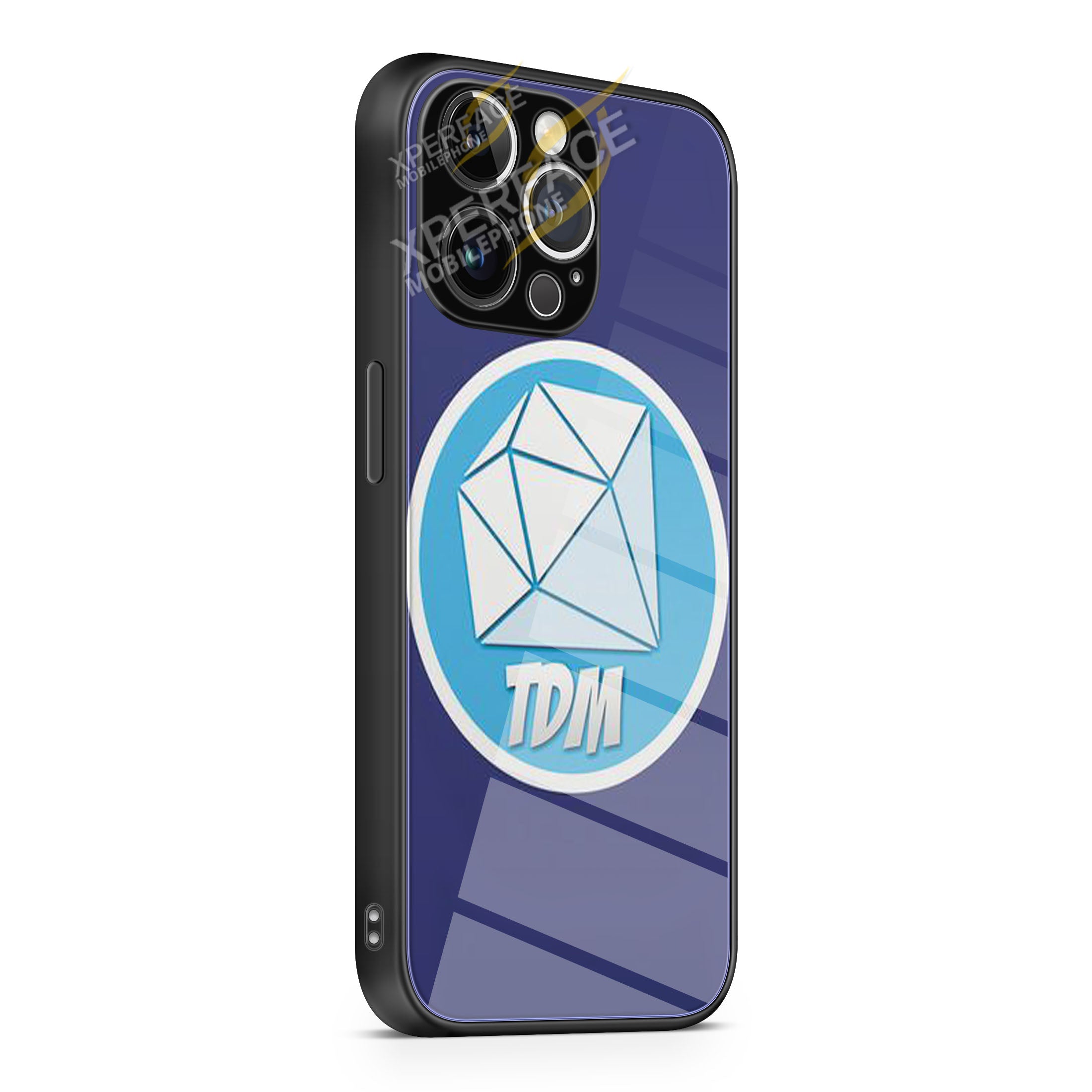 Dantdm purple iPhone 15 | iPhone 15 Plus | iPhone 15 Pro | iPhone 15 Pro Max Glass Case cover