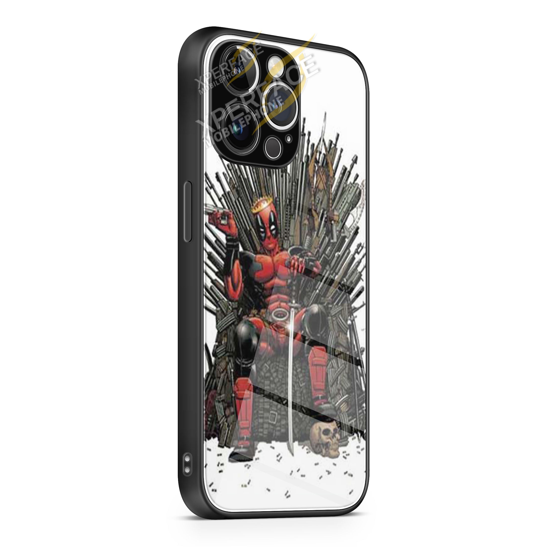 Deadpool Game Of Thrones iPhone 15 | iPhone 15 Plus | iPhone 15 Pro | iPhone 15 Pro Max Glass Case cover