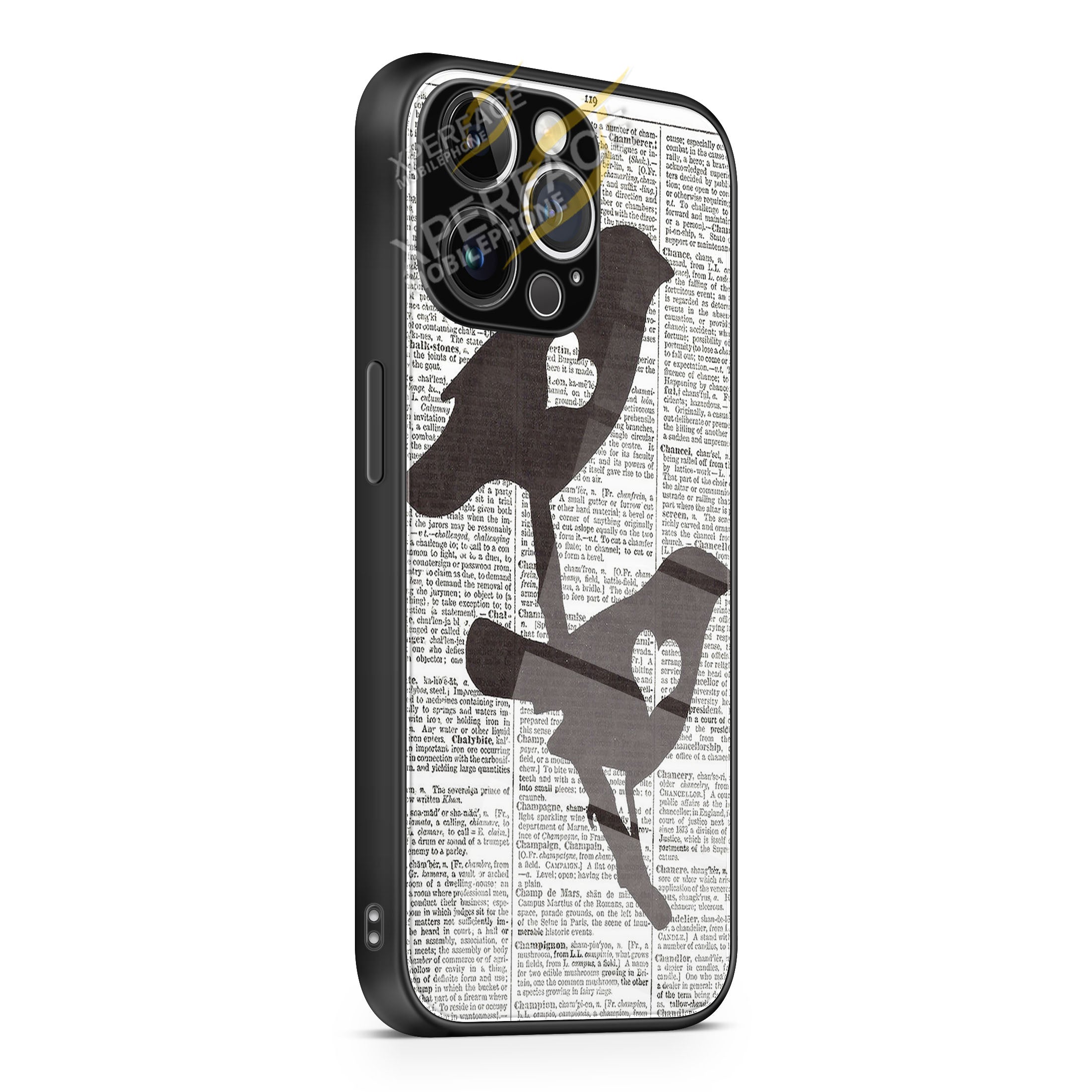 Dictionary Bird Love iPhone 15 | iPhone 15 Plus | iPhone 15 Pro | iPhone 15 Pro Max Glass Case cover