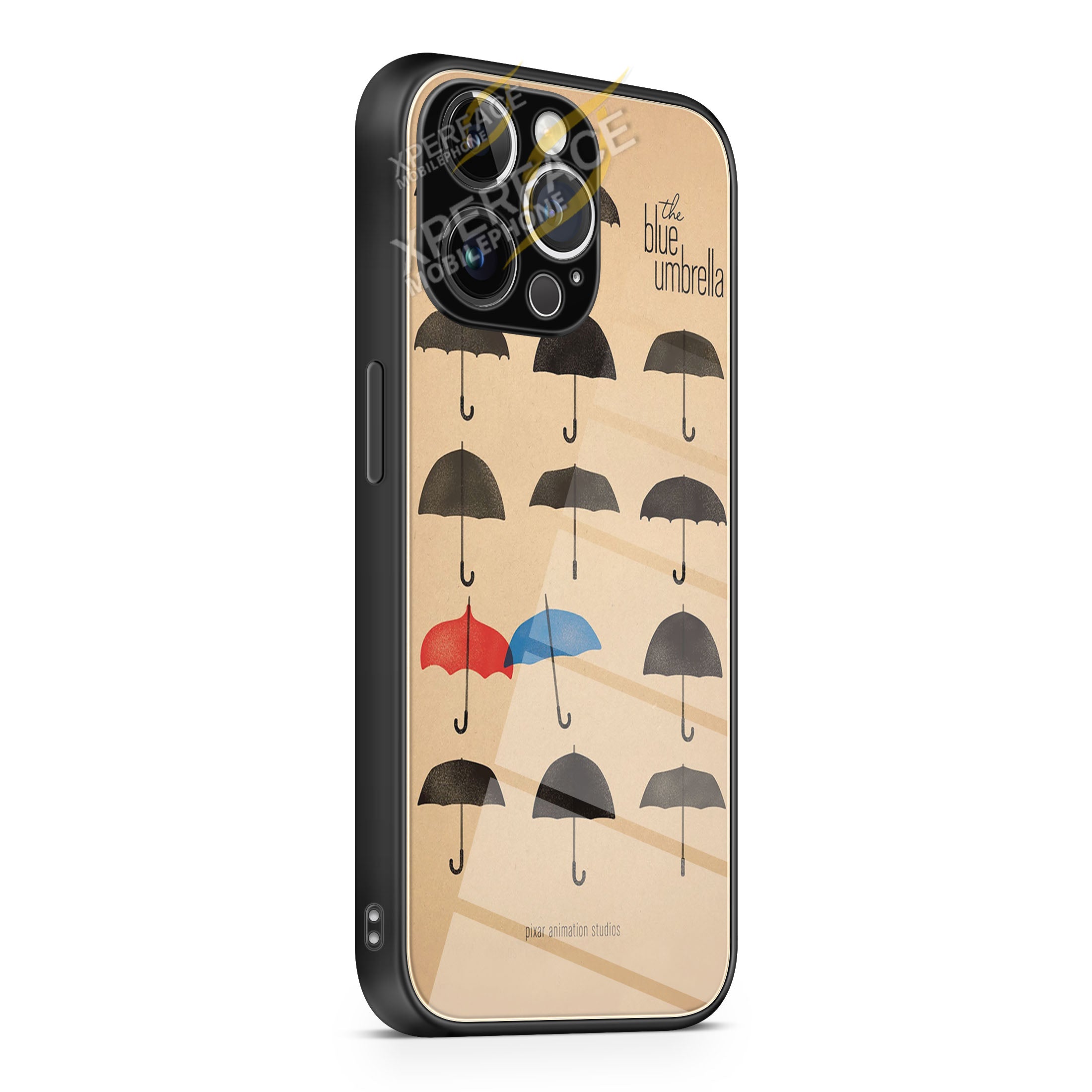 disney pixars the blue umbrella 1 iPhone 15 | iPhone 15 Plus | iPhone 15 Pro | iPhone 15 Pro Max Glass Case cover