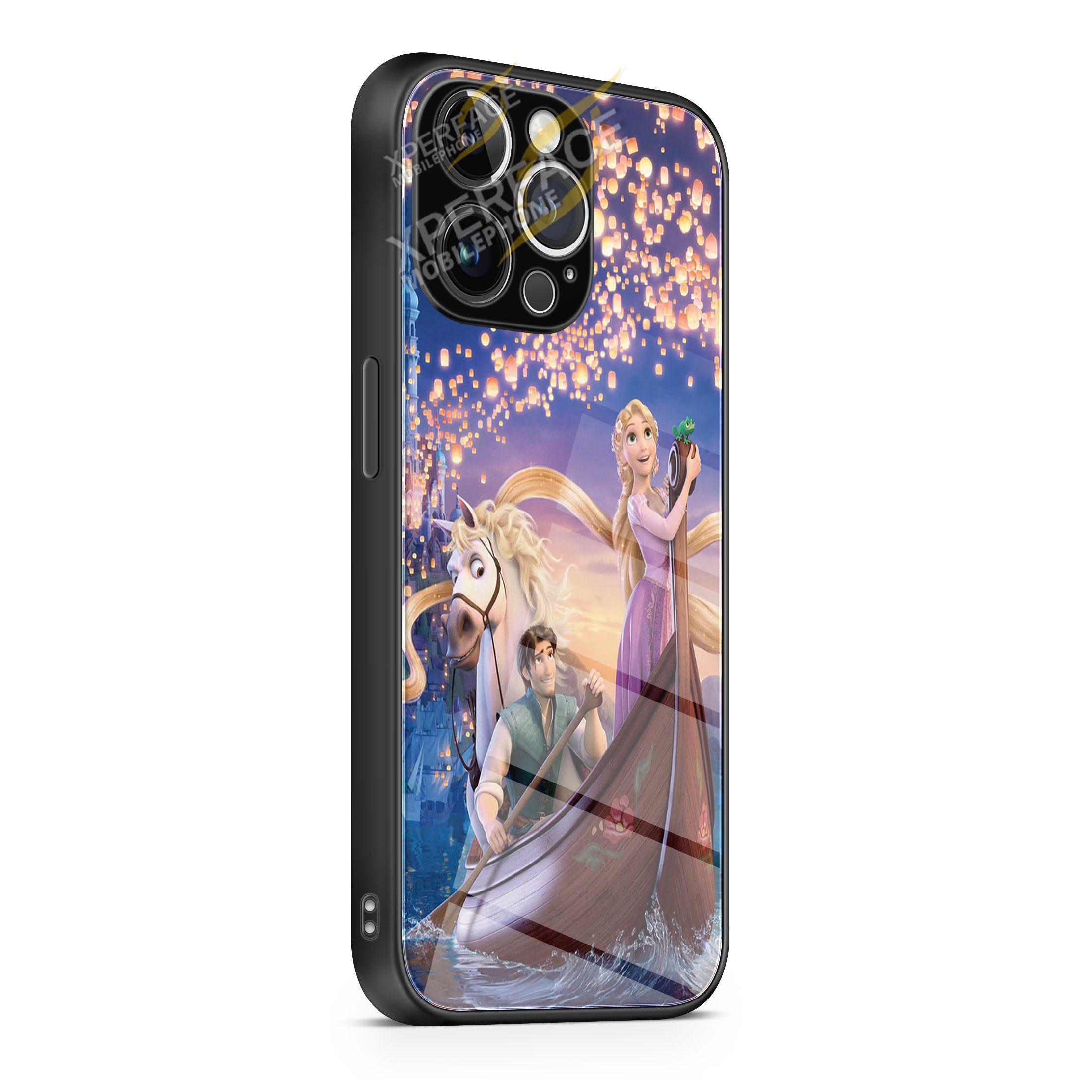 Disney Tangled 3 iPhone 15 | iPhone 15 Plus | iPhone 15 Pro | iPhone 15 Pro Max Glass Case cover