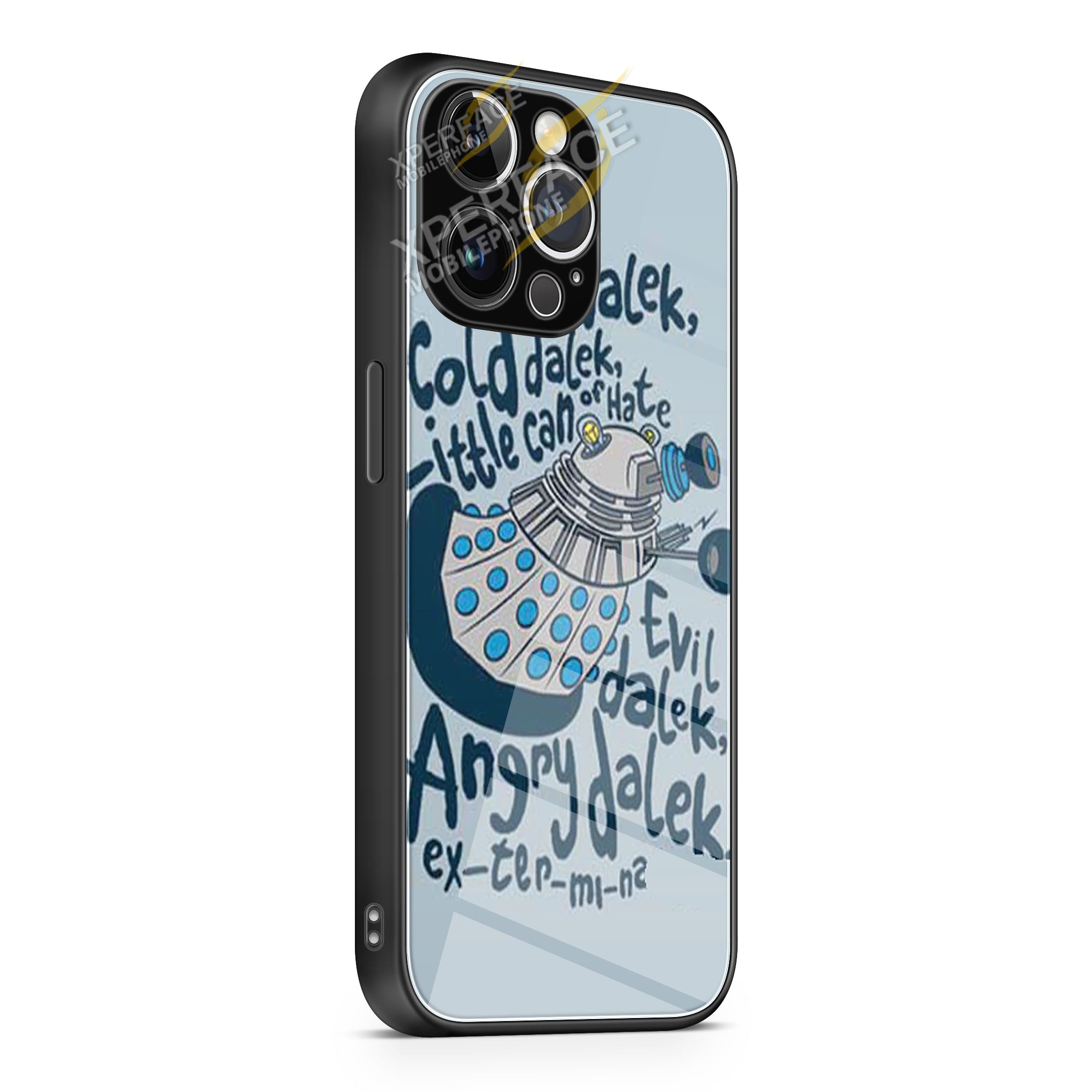 Dr Who cold dalek word iPhone 15 | iPhone 15 Plus | iPhone 15 Pro | iPhone 15 Pro Max Glass Case cover