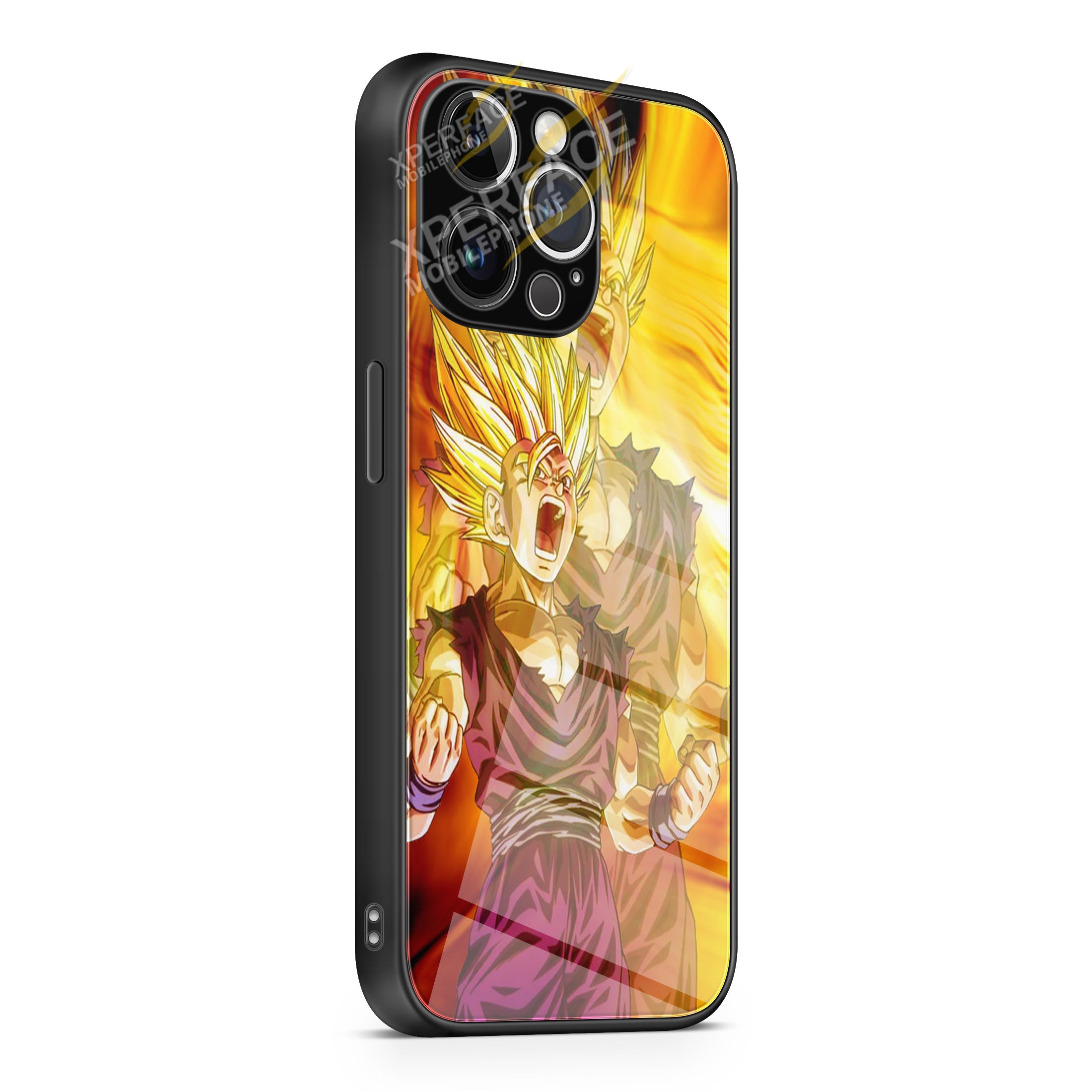 Dragon Ball Z saiyan iPhone 15 | iPhone 15 Plus | iPhone 15 Pro | iPhone 15 Pro Max Glass Case cover