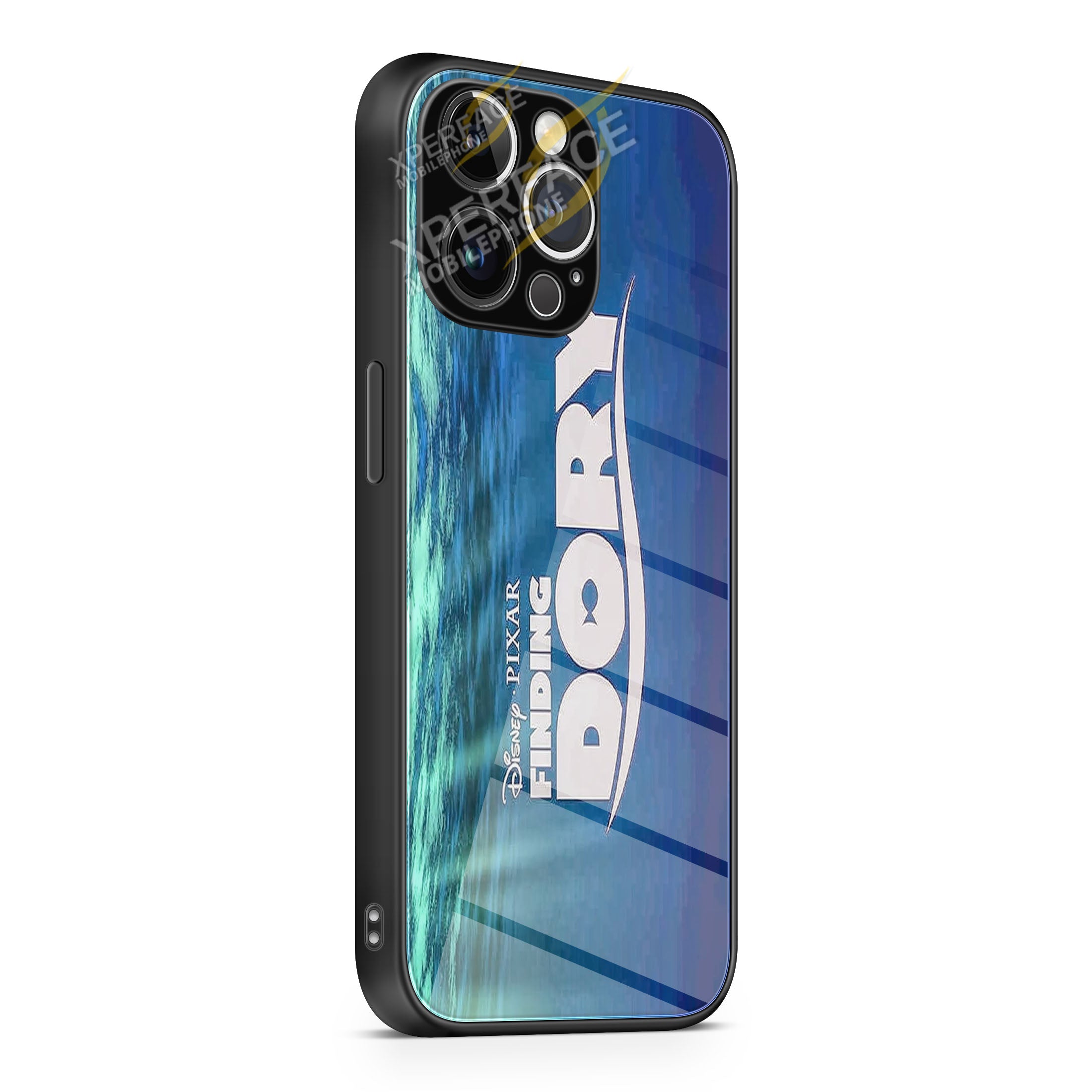 Finding Dory Disney logo 1 iPhone 15 | iPhone 15 Plus | iPhone 15 Pro | iPhone 15 Pro Max Glass Case cover