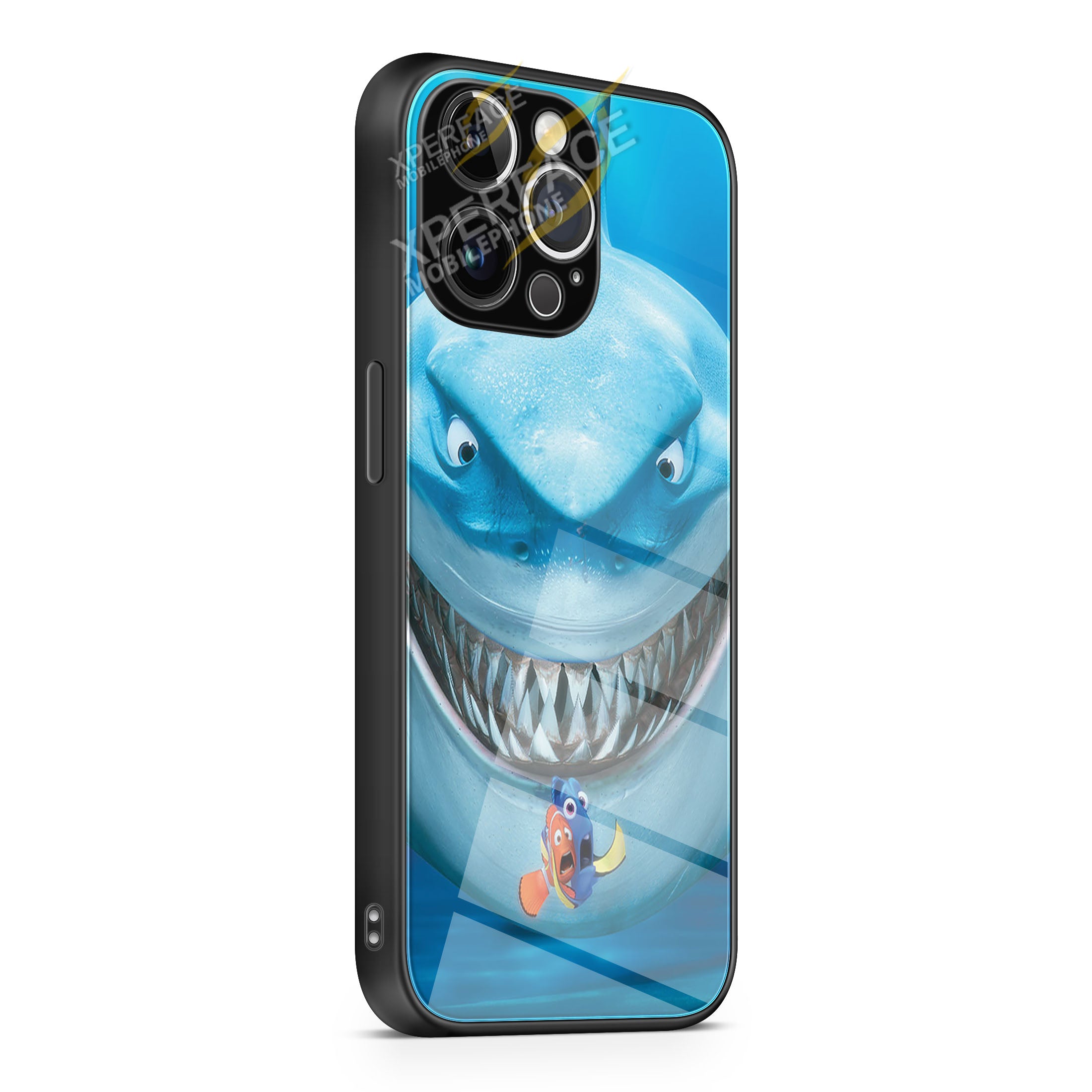 Finding Nemo shark iPhone 15 | iPhone 15 Plus | iPhone 15 Pro | iPhone 15 Pro Max Glass Case cover