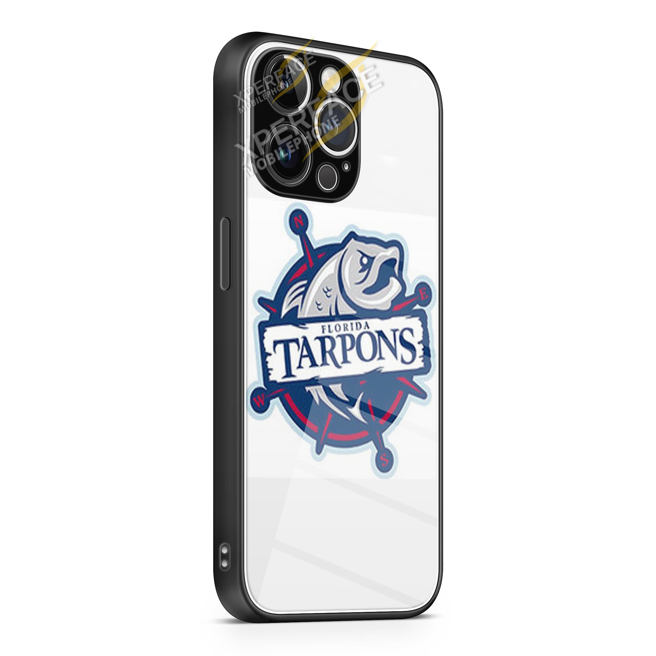FLORIDA TARPONS LOGO iPhone 15 | iPhone 15 Plus | iPhone 15 Pro | iPhone 15 Pro Max Glass Case cover