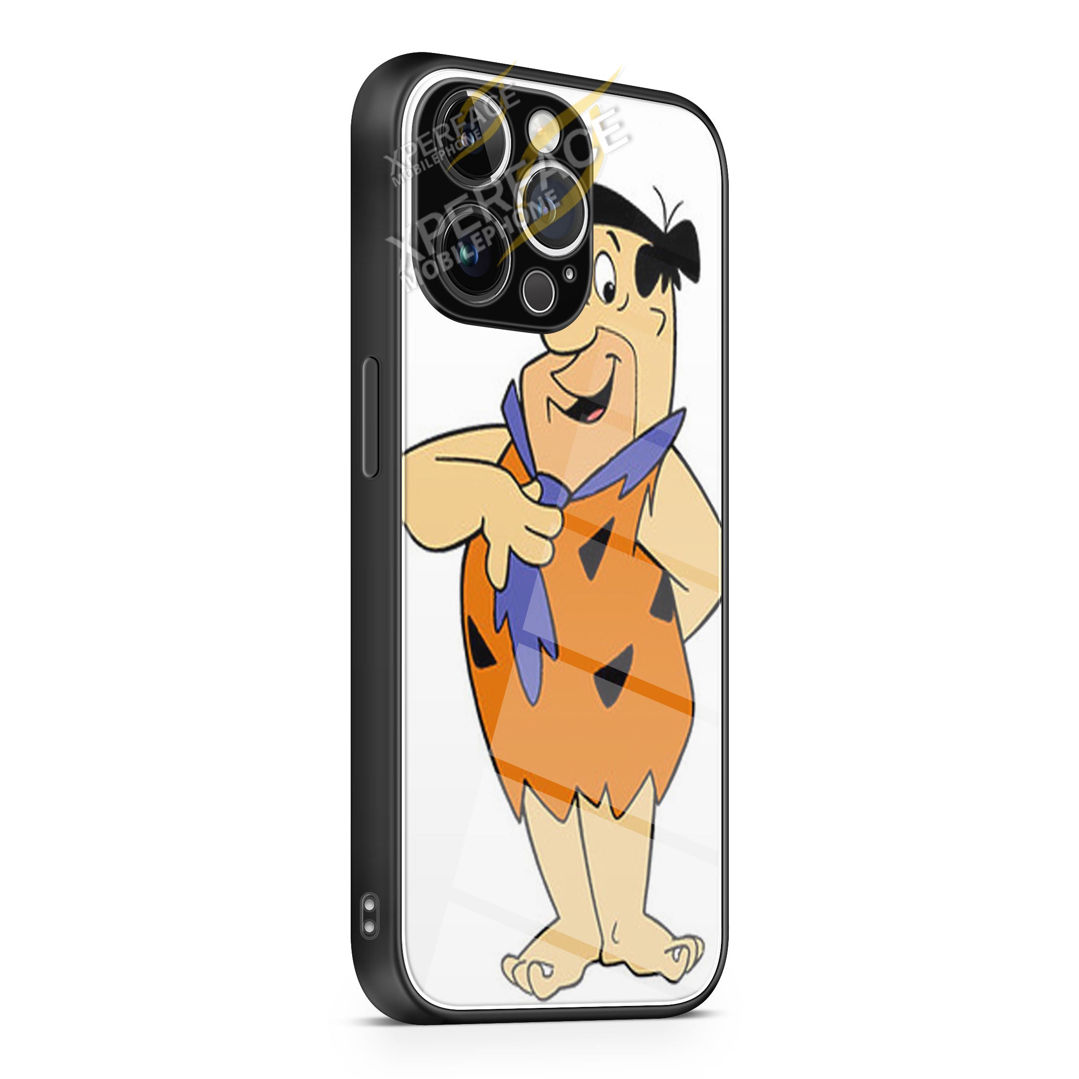FRED FLINSTONE ME iPhone 15 | iPhone 15 Plus | iPhone 15 Pro | iPhone 15 Pro Max Glass Case cover