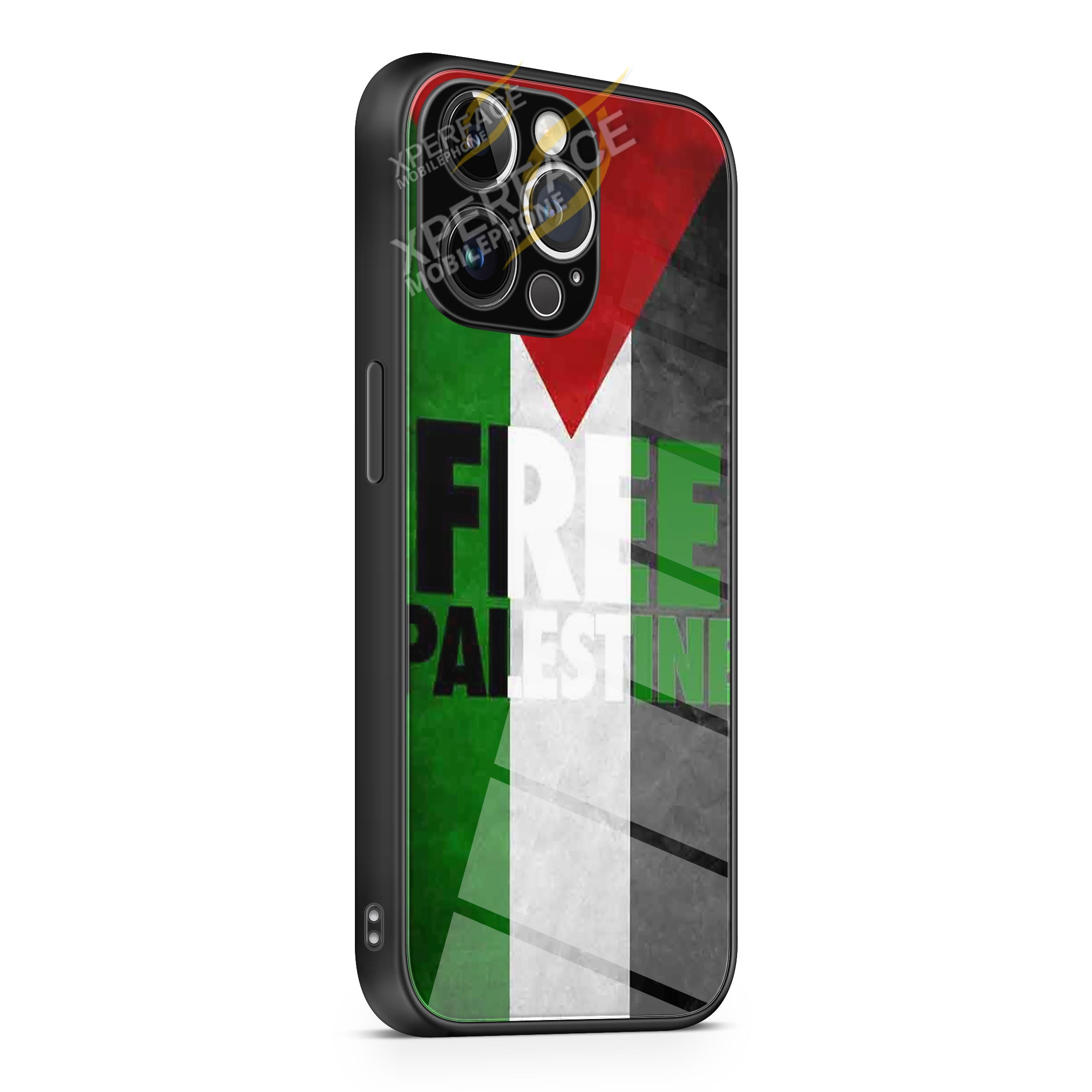 Free Palestine iPhone 15 | iPhone 15 Plus | iPhone 15 Pro | iPhone 15 Pro Max Glass Case cover