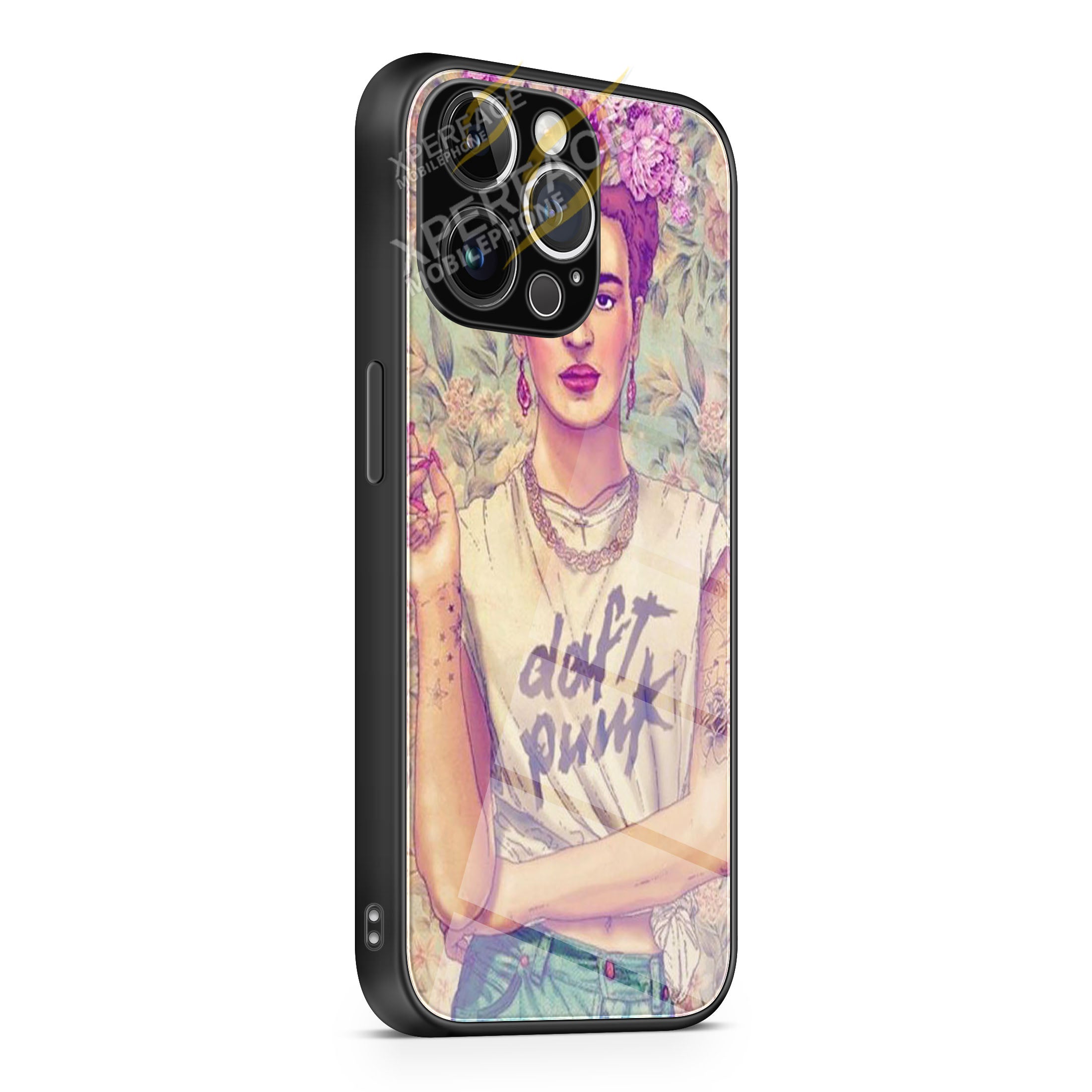 Frida Kahlo daft punk iPhone 15 | iPhone 15 Plus | iPhone 15 Pro | iPhone 15 Pro Max Glass Case cover