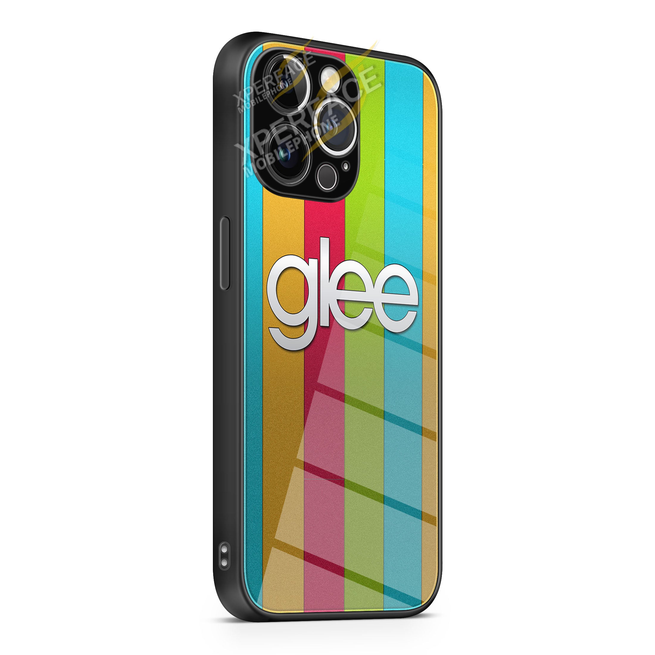 GLEE Logo iPhone 15 | iPhone 15 Plus | iPhone 15 Pro | iPhone 15 Pro Max Glass Case cover