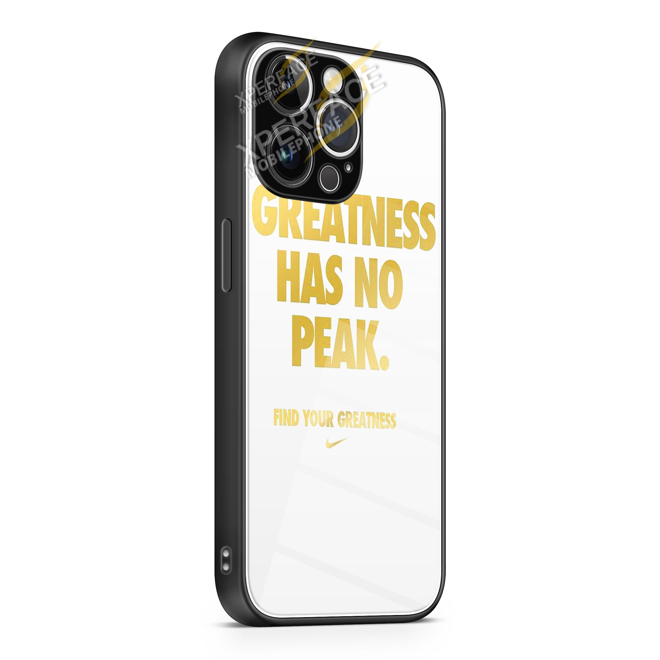 GREATNESS HAS NO PEAK 1 iPhone 15 | iPhone 15 Plus | iPhone 15 Pro | iPhone 15 Pro Max Glass Case cover
