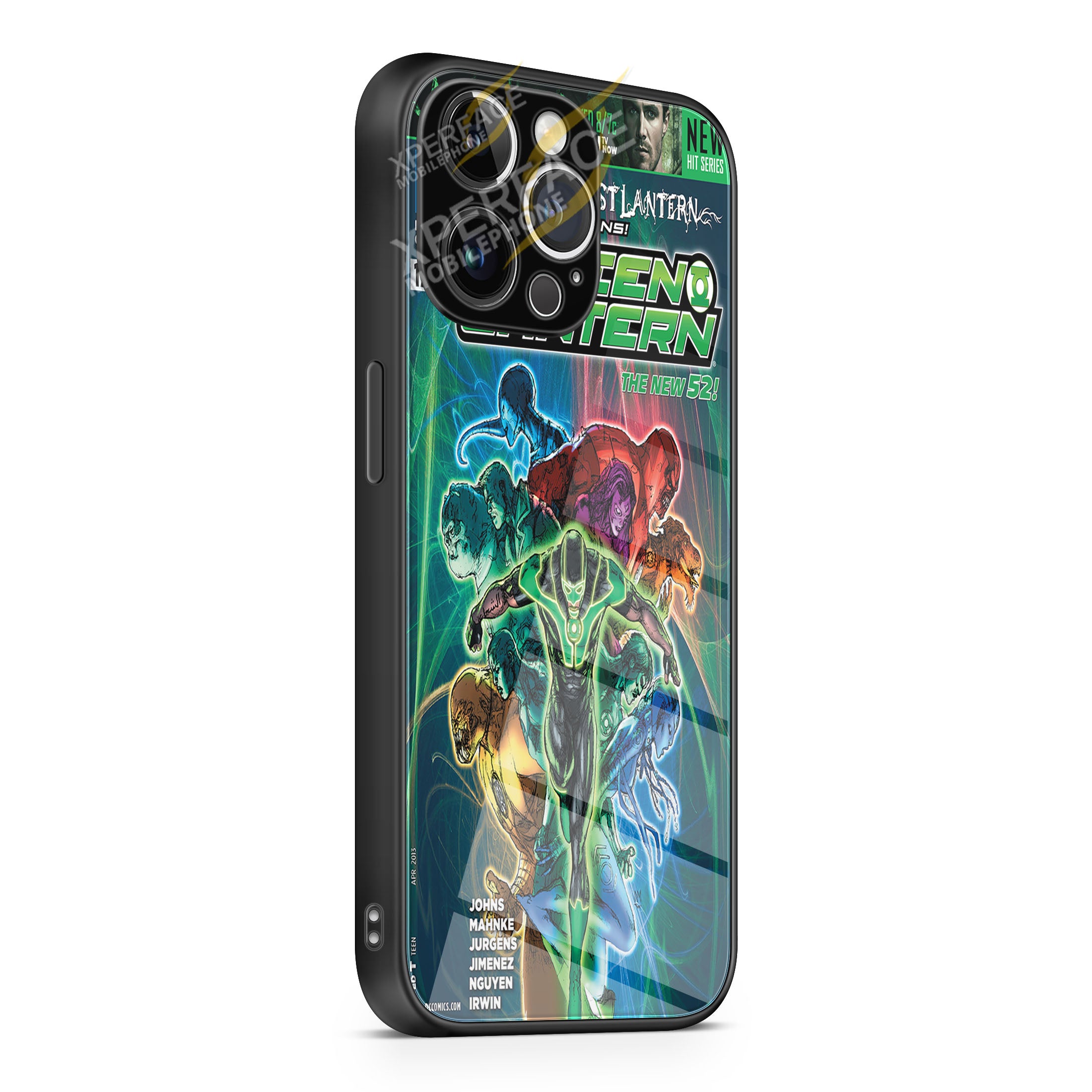 Green Lantern Hal Jordan iPhone 15 | iPhone 15 Plus | iPhone 15 Pro | iPhone 15 Pro Max Glass Case cover