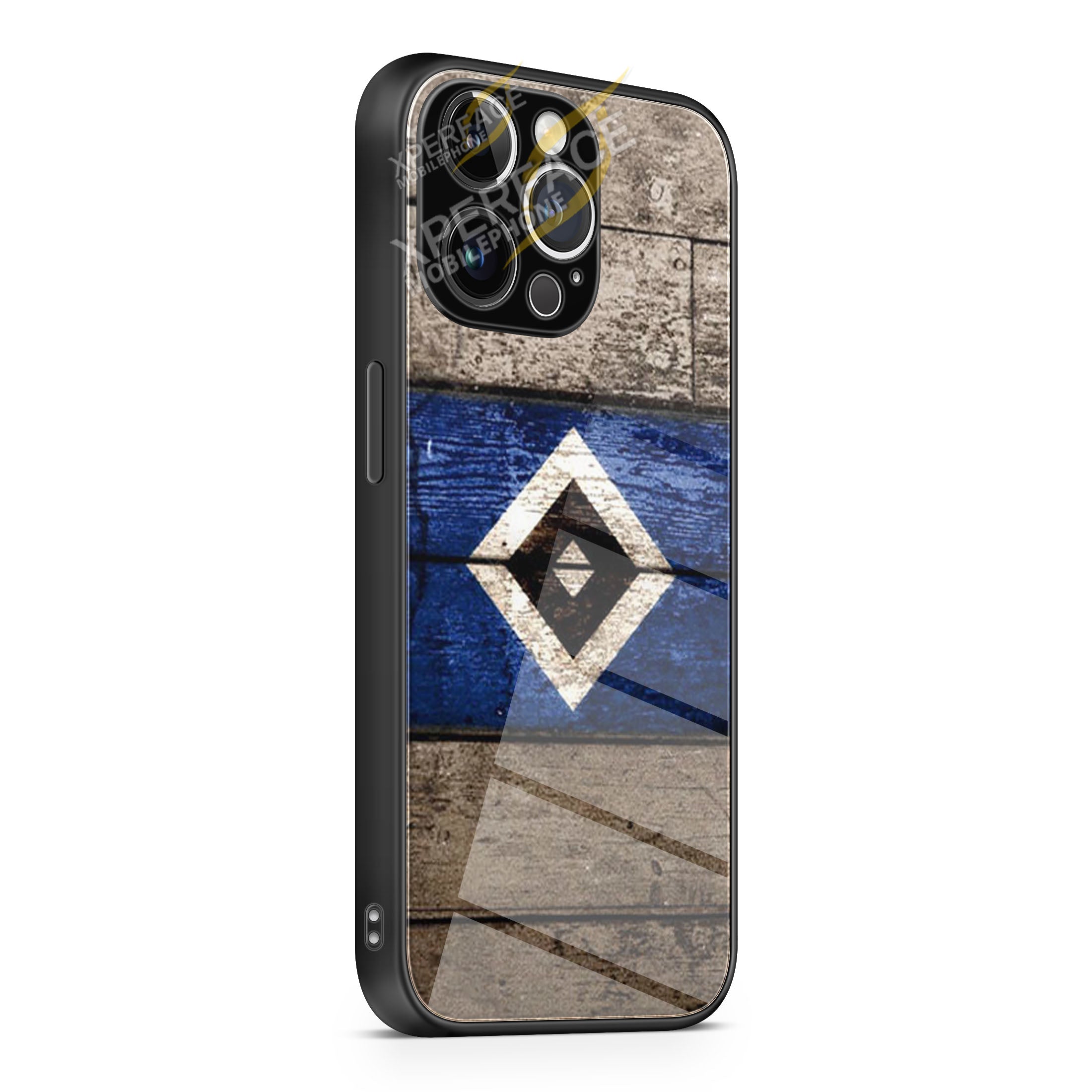 Hamburg SV in Wood iPhone 15 | iPhone 15 Plus | iPhone 15 Pro | iPhone 15 Pro Max Glass Case cover