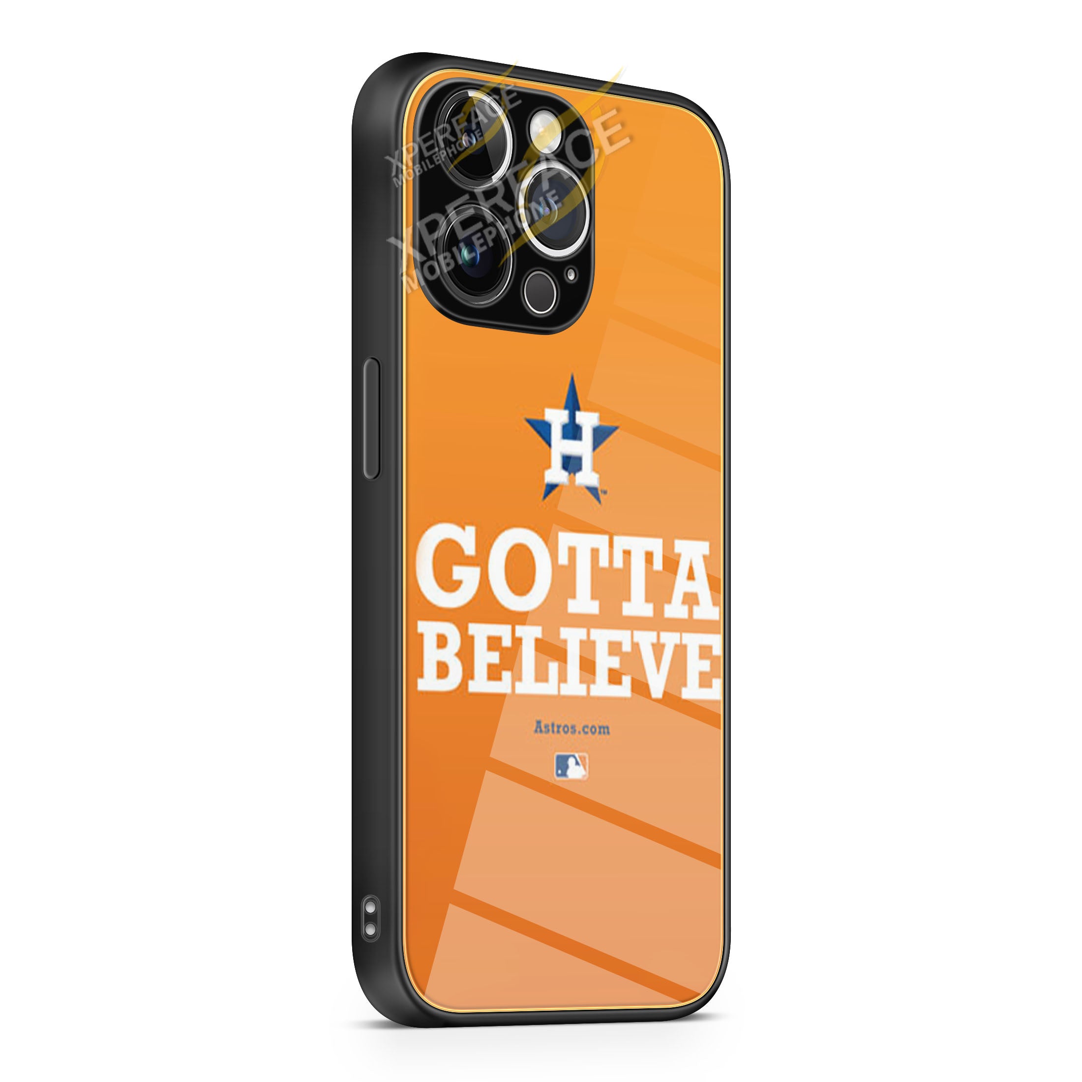 Houston Astros Gotta Believe iPhone 15 | iPhone 15 Plus | iPhone 15 Pro | iPhone 15 Pro Max Glass Case cover