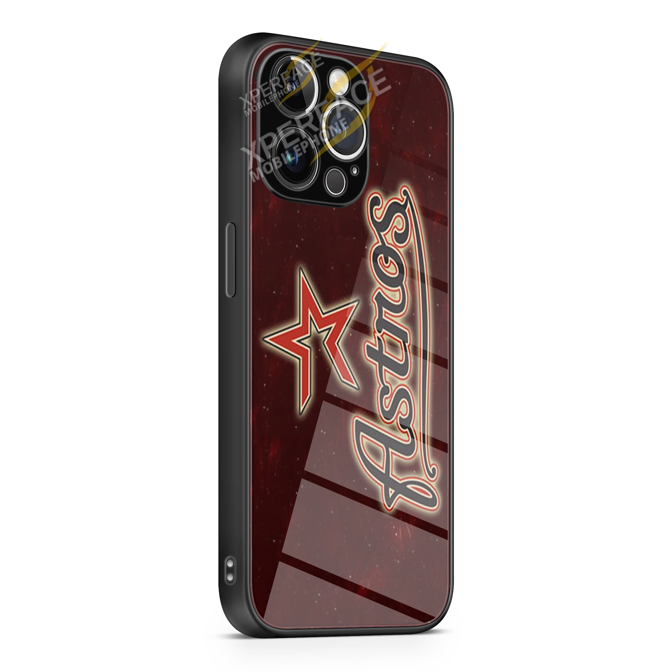 Houston Astros in Galaxy iPhone 15 | iPhone 15 Plus | iPhone 15 Pro | iPhone 15 Pro Max Glass Case cover