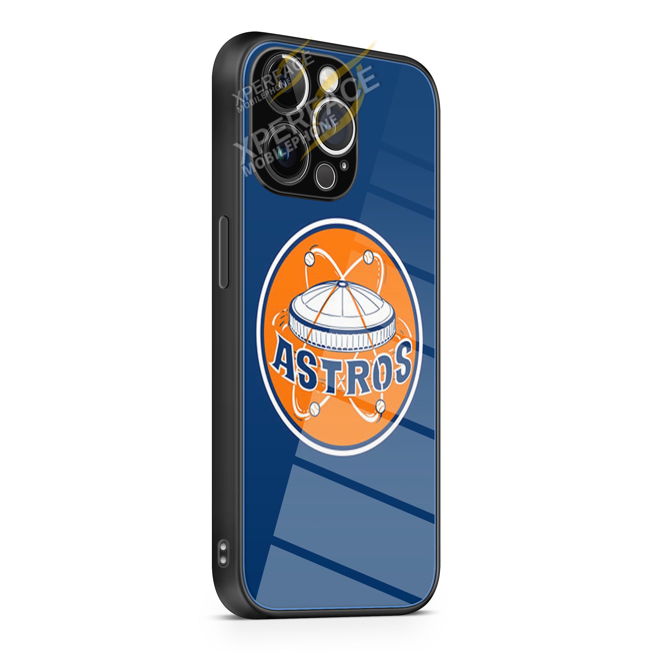 Houston Astros Logo 1 iPhone 15 | iPhone 15 Plus | iPhone 15 Pro | iPhone 15 Pro Max Glass Case cover