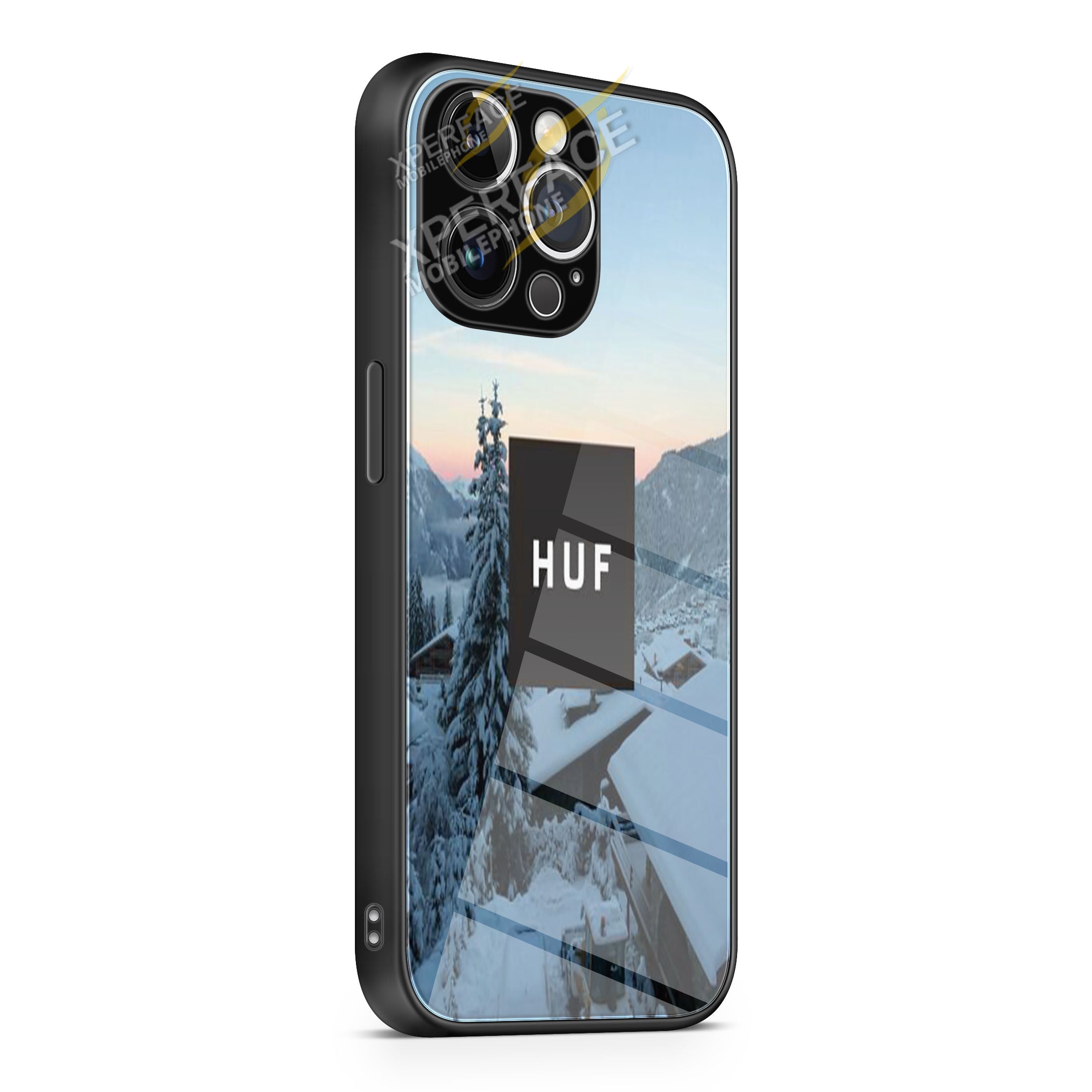 huf ice sky vie iPhone 15 | iPhone 15 Plus | iPhone 15 Pro | iPhone 15 Pro Max Glass Case cover