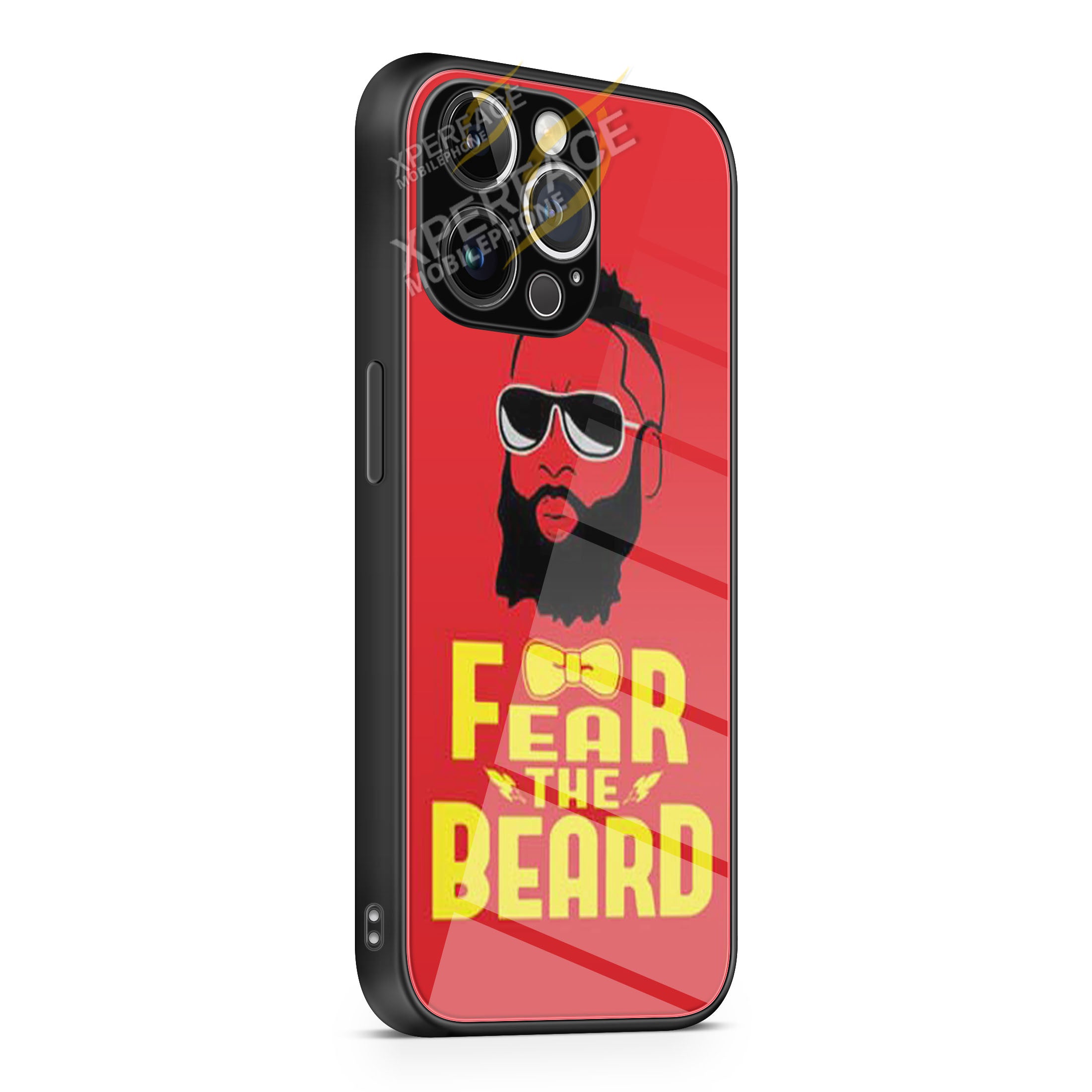 James Harden Fear Red Bow Tie iPhone 15 | iPhone 15 Plus | iPhone 15 Pro | iPhone 15 Pro Max Glass Case cover