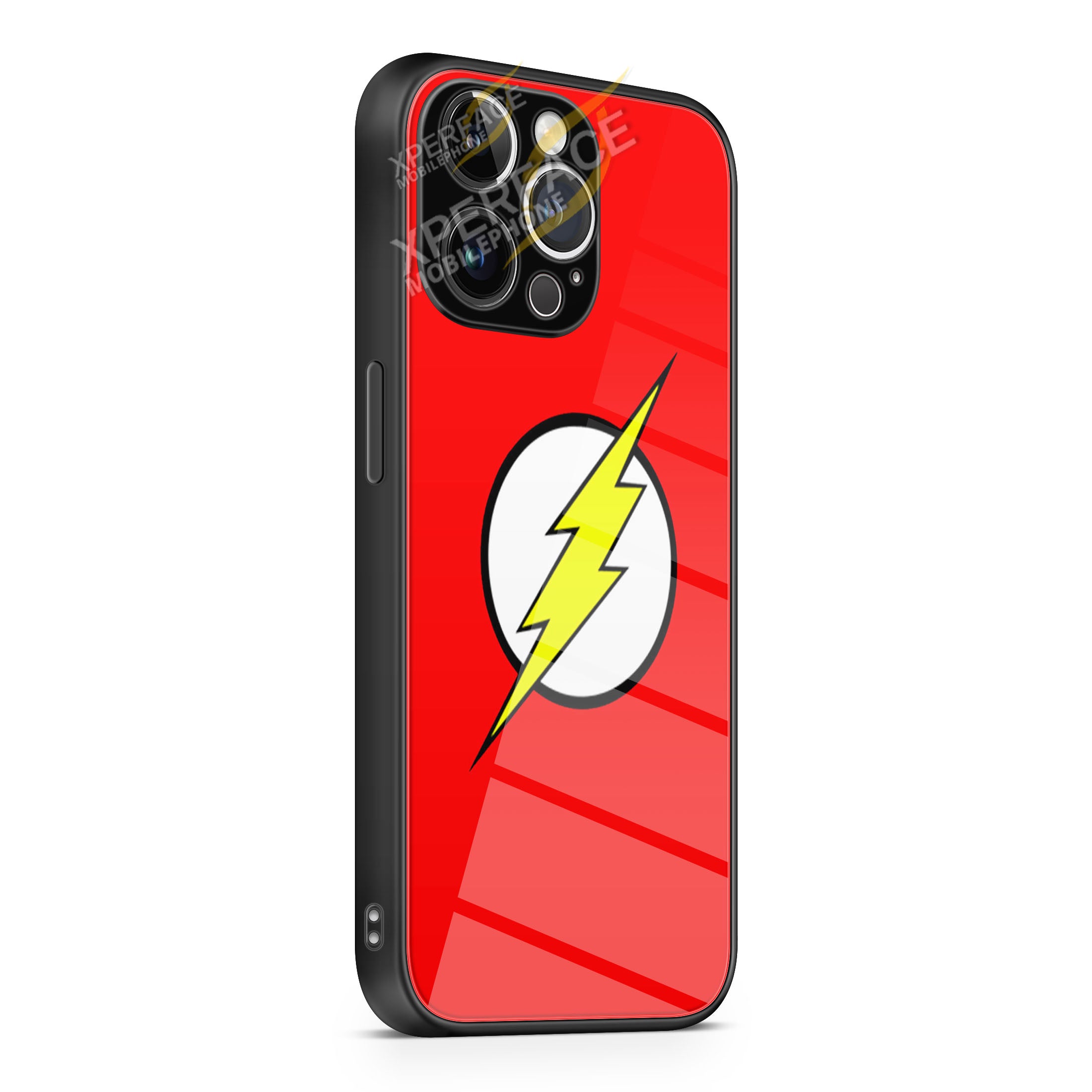Justice League The Flash red iPhone 15 | iPhone 15 Plus | iPhone 15 Pro | iPhone 15 Pro Max Glass Case cover