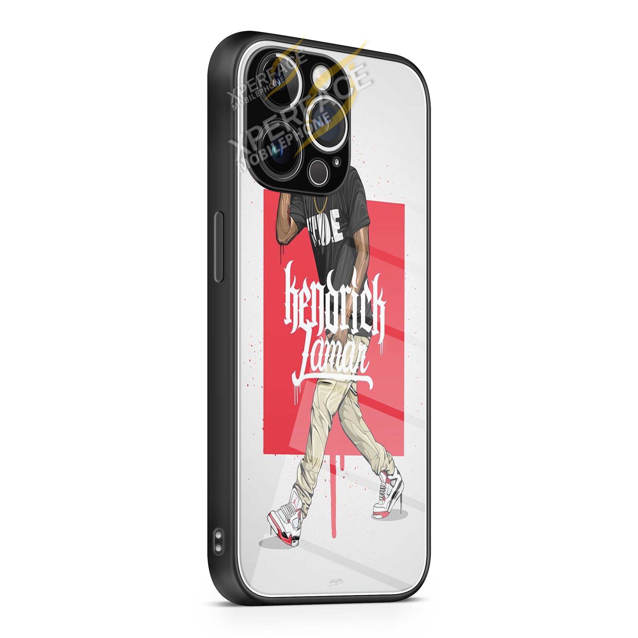 Kendrick Lamar Art iPhone 15 | iPhone 15 Plus | iPhone 15 Pro | iPhone 15 Pro Max Glass Case cover