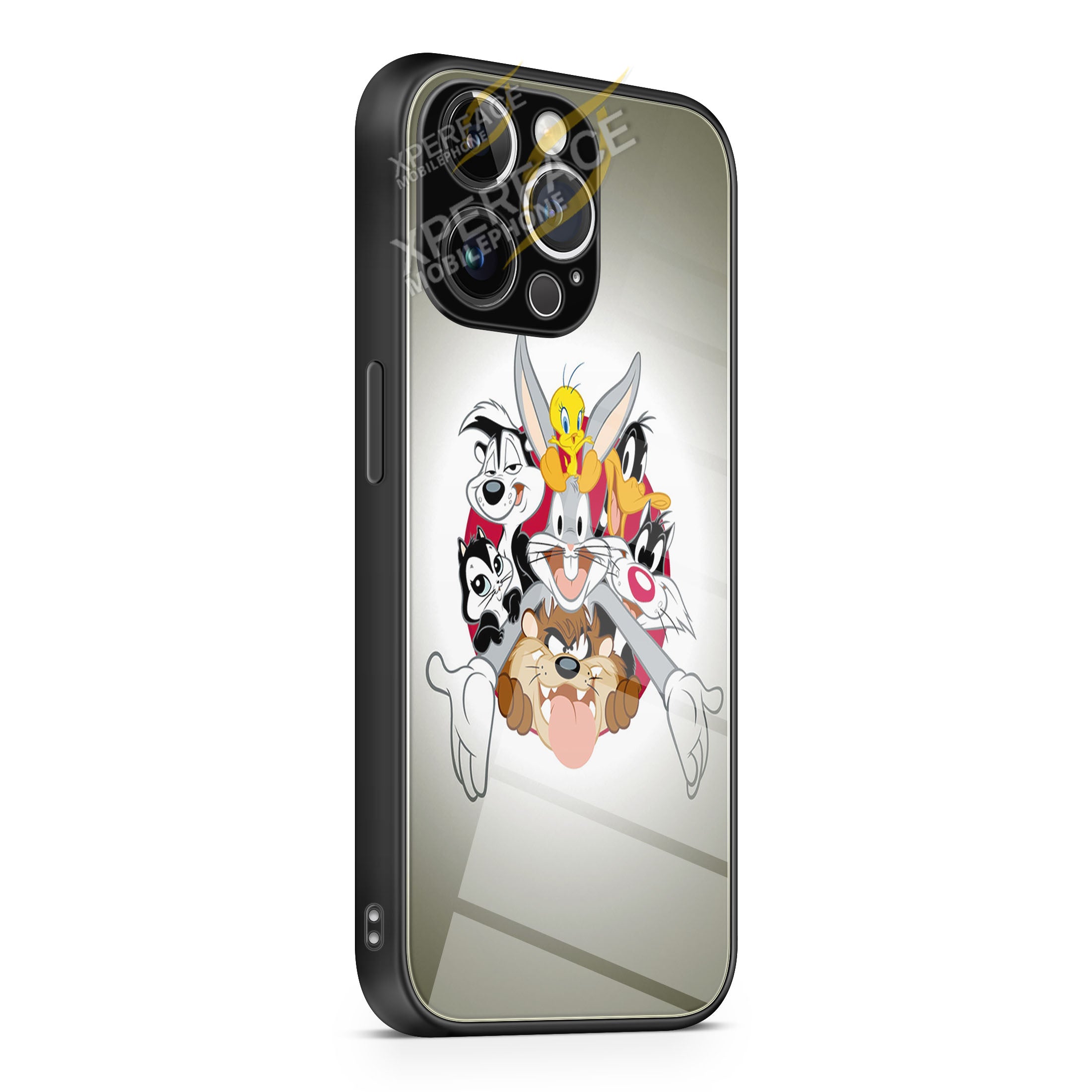 Looney Tunes Characters iPhone 15 | iPhone 15 Plus | iPhone 15 Pro | iPhone 15 Pro Max Glass Case cover