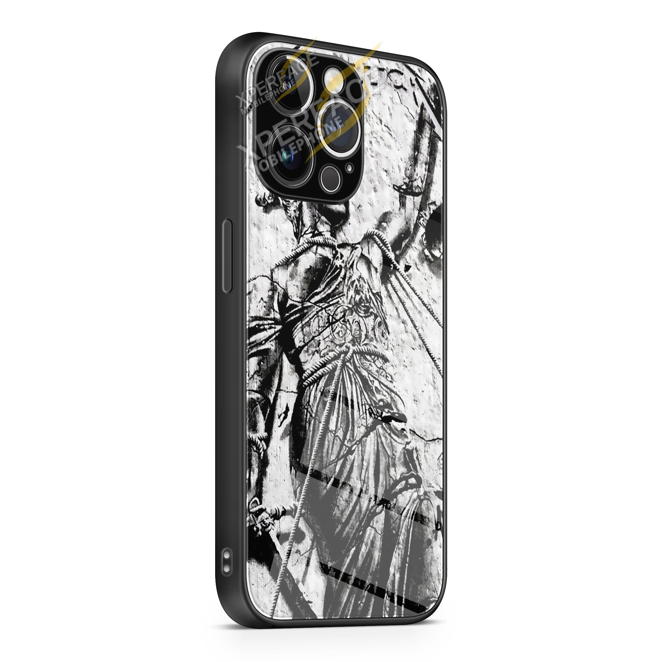 Metalilica Cover Album Silver iPhone 15 | iPhone 15 Plus | iPhone 15 Pro | iPhone 15 Pro Max Glass Case cover