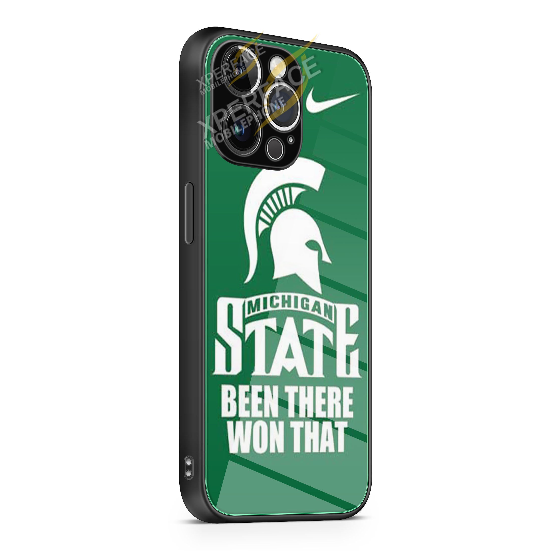 Michigan State Spartans iPhone 15 | iPhone 15 Plus | iPhone 15 Pro | iPhone 15 Pro Max Glass Case cover