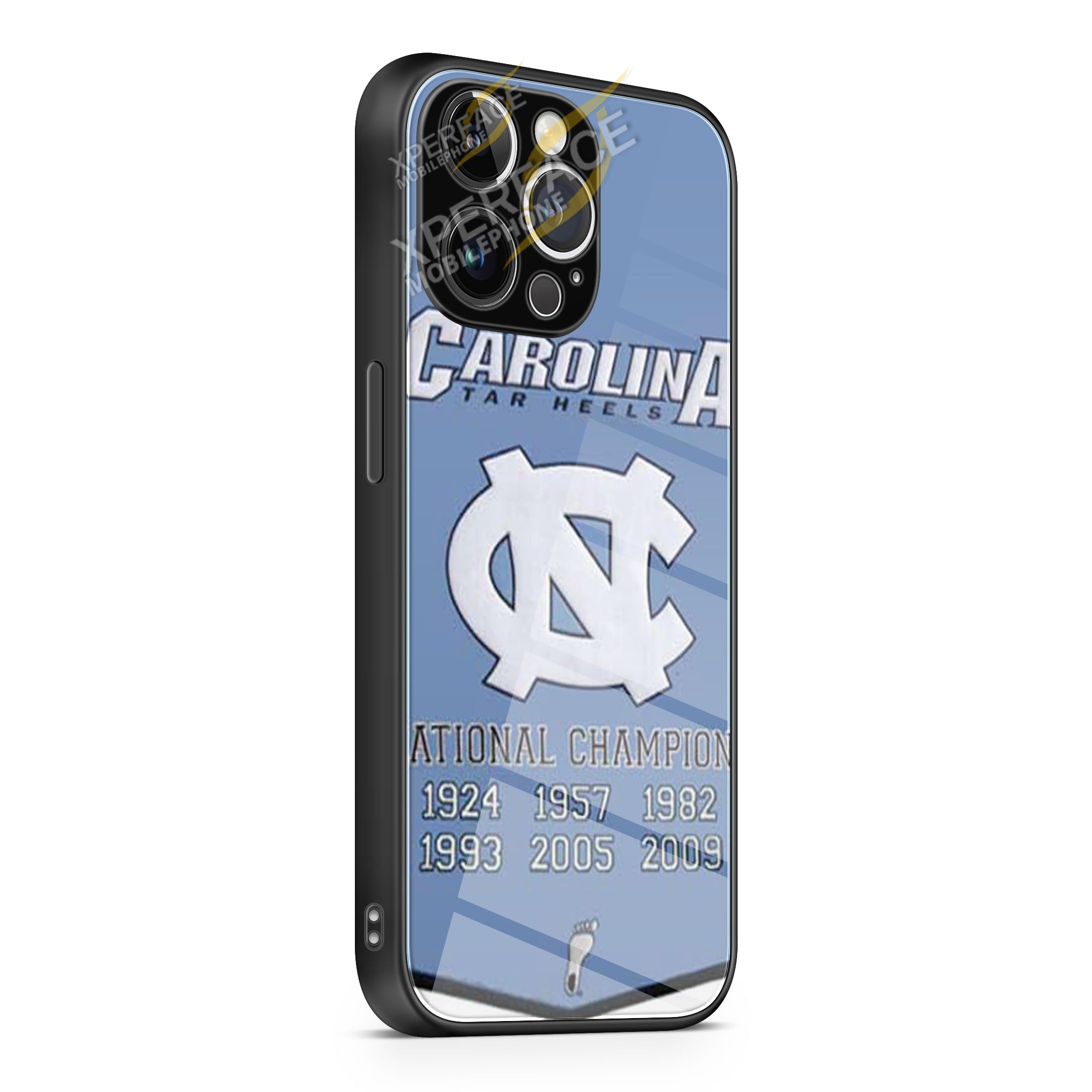 Nc Tar Heels champ banner iPhone 15 | iPhone 15 Plus | iPhone 15 Pro | iPhone 15 Pro Max Glass Case cover