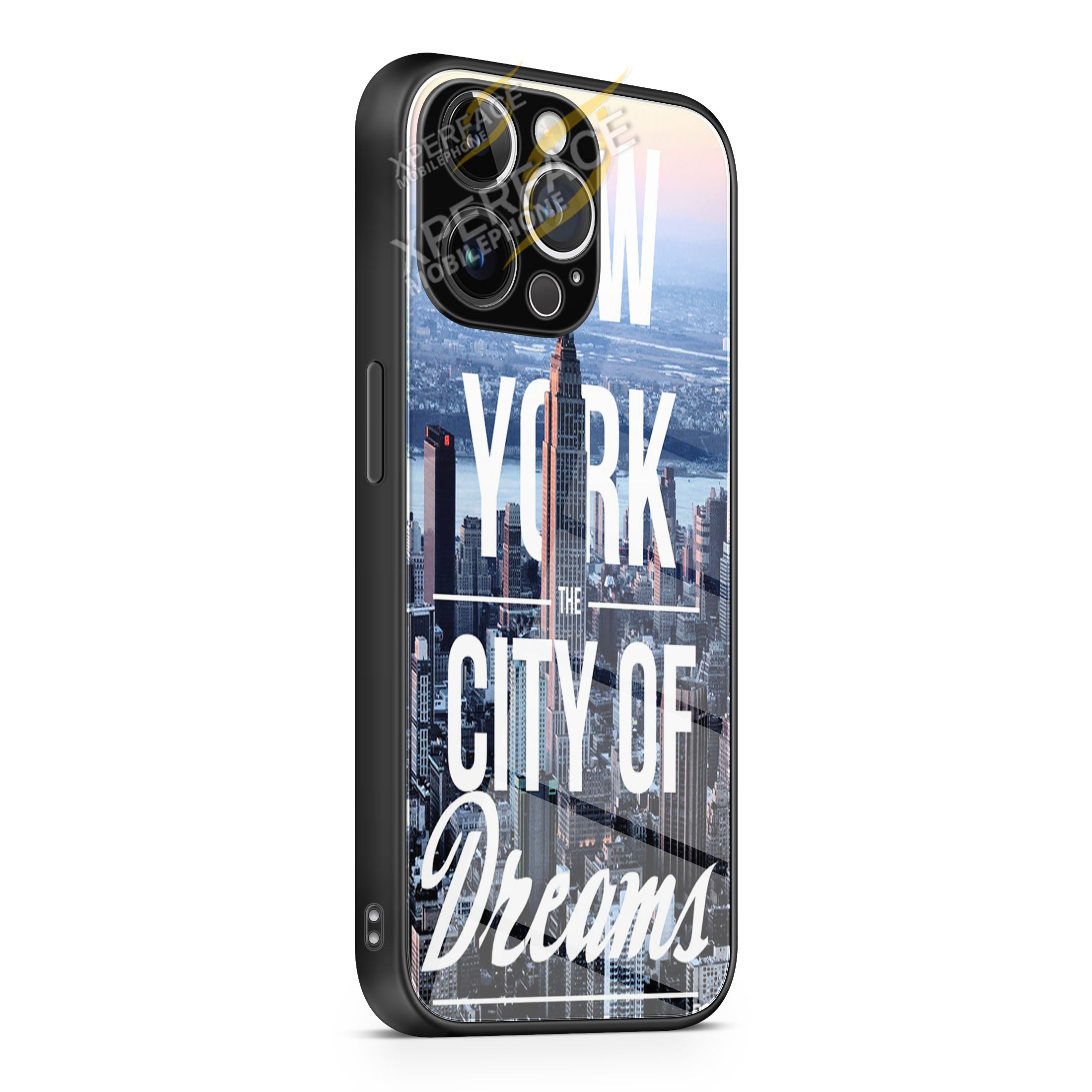 new york city of dreams iPhone 15 | iPhone 15 Plus | iPhone 15 Pro | iPhone 15 Pro Max Glass Case cover