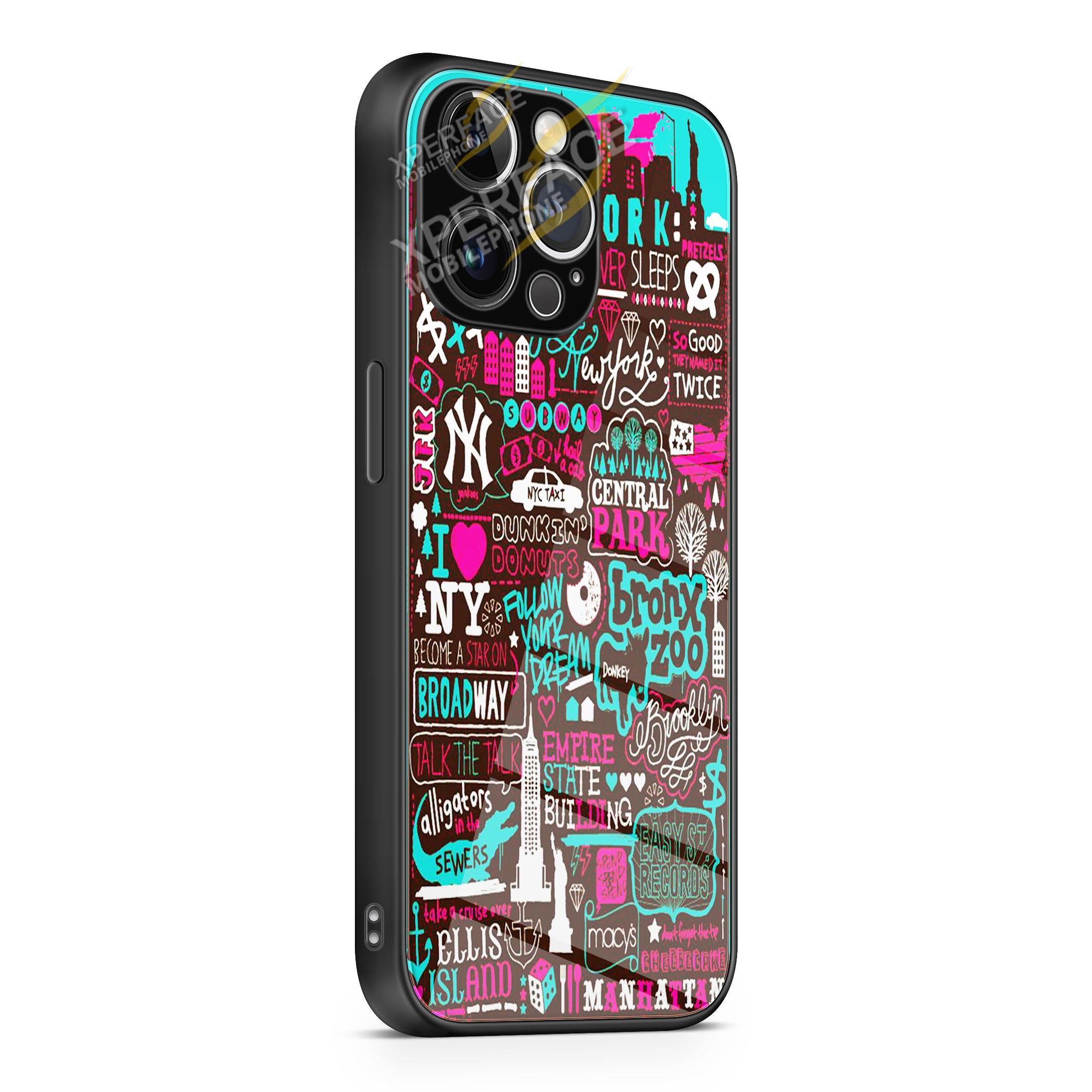 new york city iPhone 15 | iPhone 15 Plus | iPhone 15 Pro | iPhone 15 Pro Max Glass Case cover