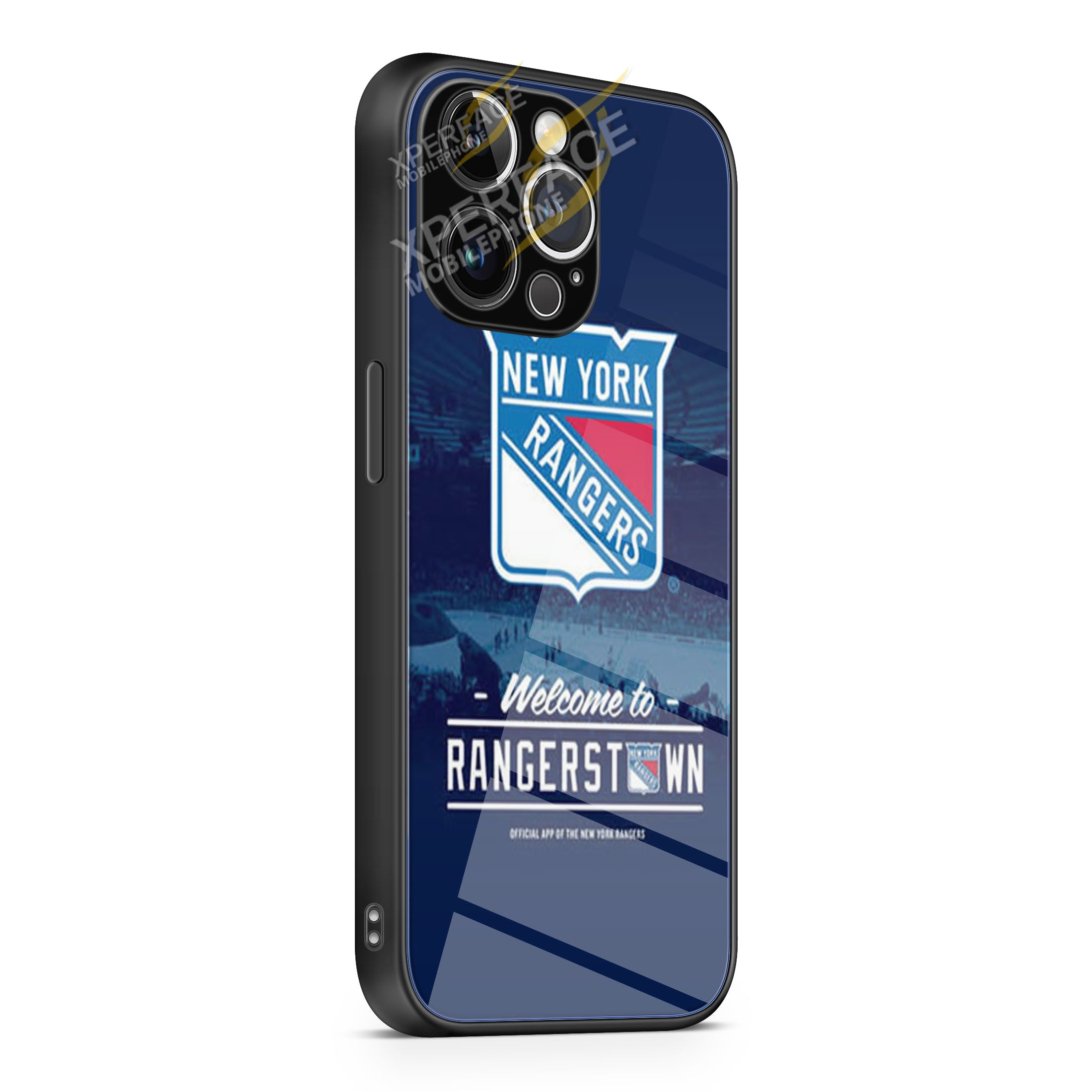 New York Rangers Field iPhone 15 | iPhone 15 Plus | iPhone 15 Pro | iPhone 15 Pro Max Glass Case cover