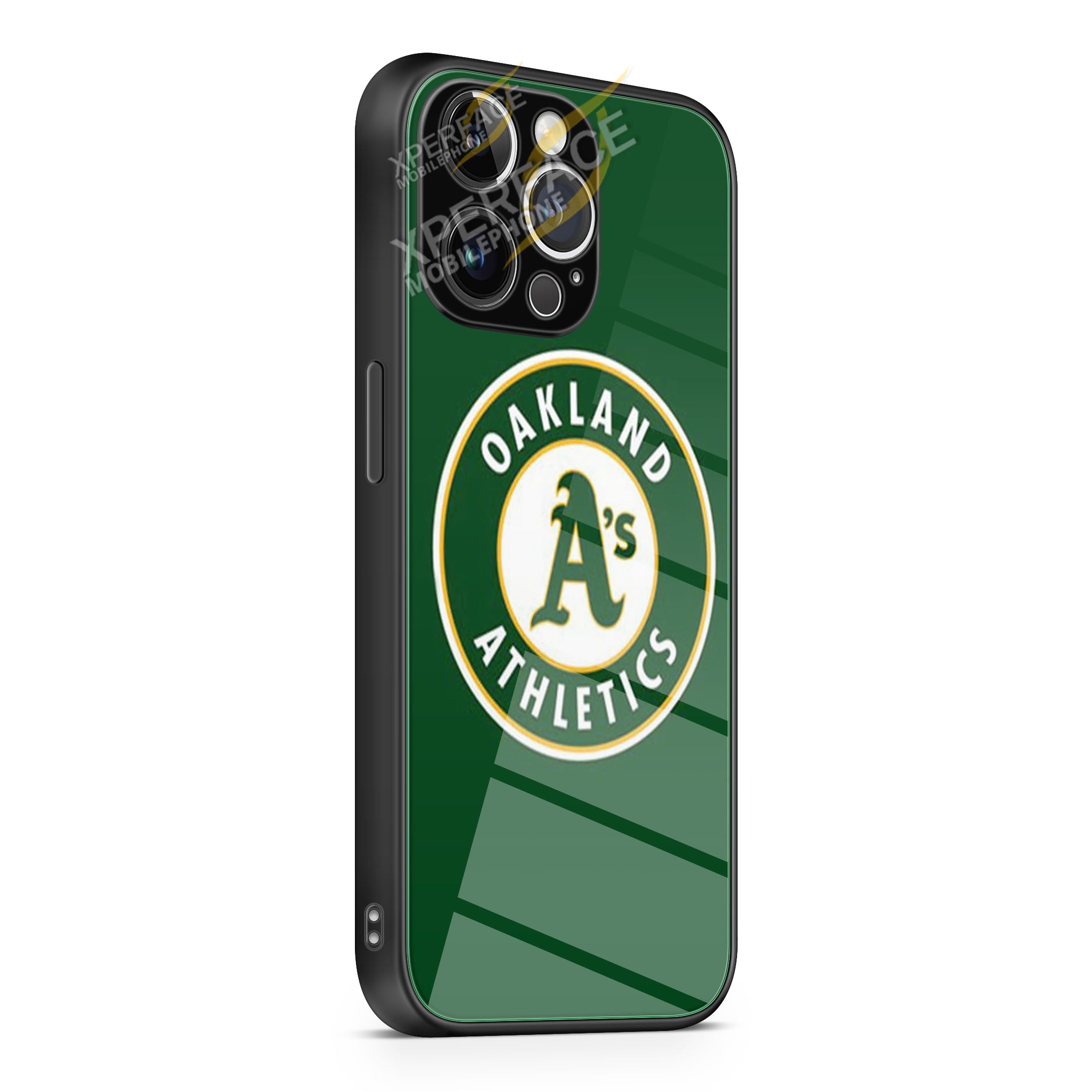 Oakland Athletics Green iPhone 15 | iPhone 15 Plus | iPhone 15 Pro | iPhone 15 Pro Max Glass Case cover