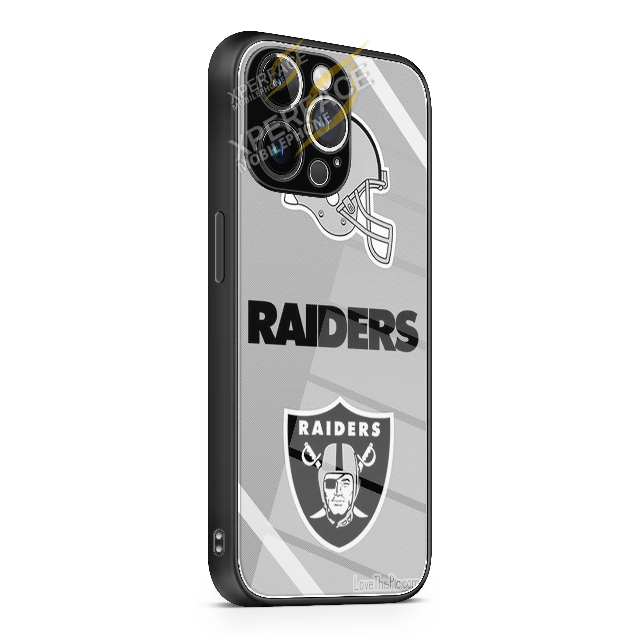 Oakland raiders art iPhone 15 | iPhone 15 Plus | iPhone 15 Pro | iPhone 15 Pro Max Glass Case cover