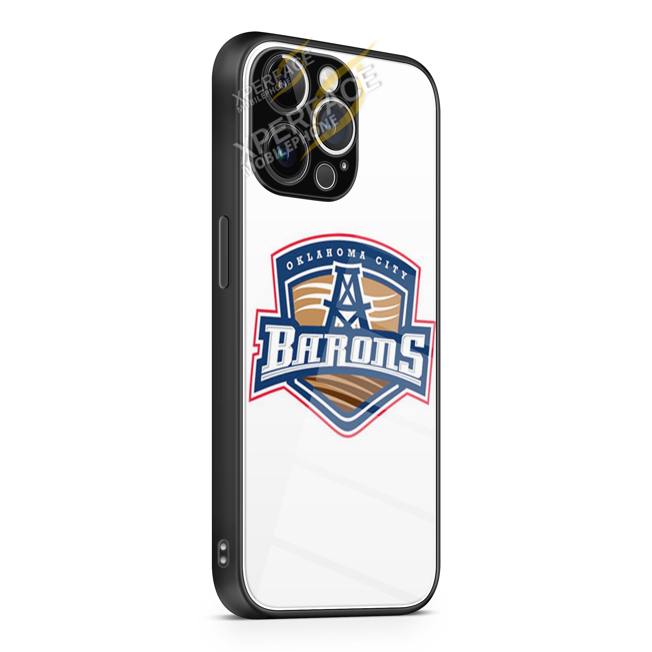 Oklahoma City Barons Art iPhone 15 | iPhone 15 Plus | iPhone 15 Pro | iPhone 15 Pro Max Glass Case cover
