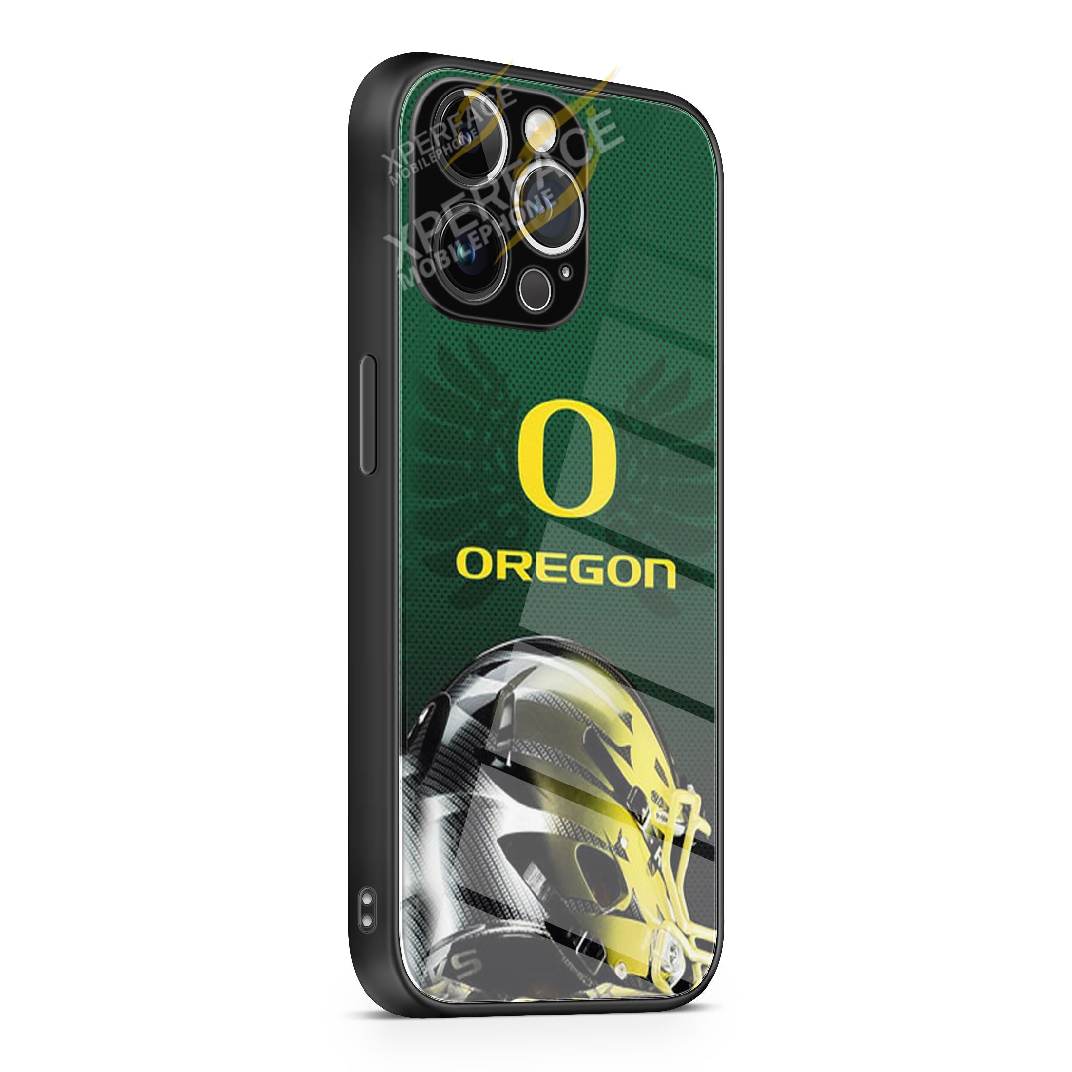 Oregon Ducks Helmet iPhone 15 | iPhone 15 Plus | iPhone 15 Pro | iPhone 15 Pro Max Glass Case cover