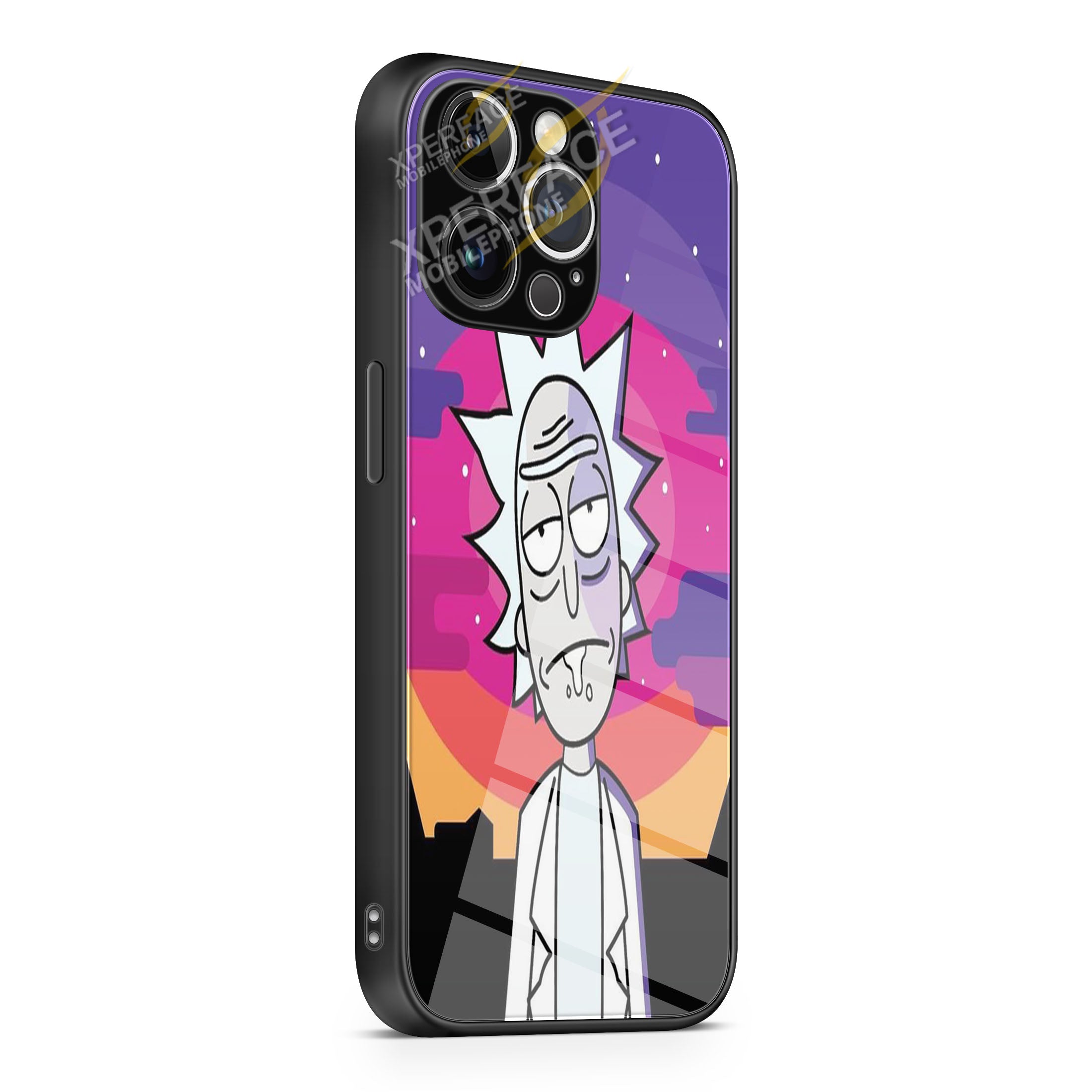Rick iPhone 15 | iPhone 15 Plus | iPhone 15 Pro | iPhone 15 Pro Max Glass Case cover