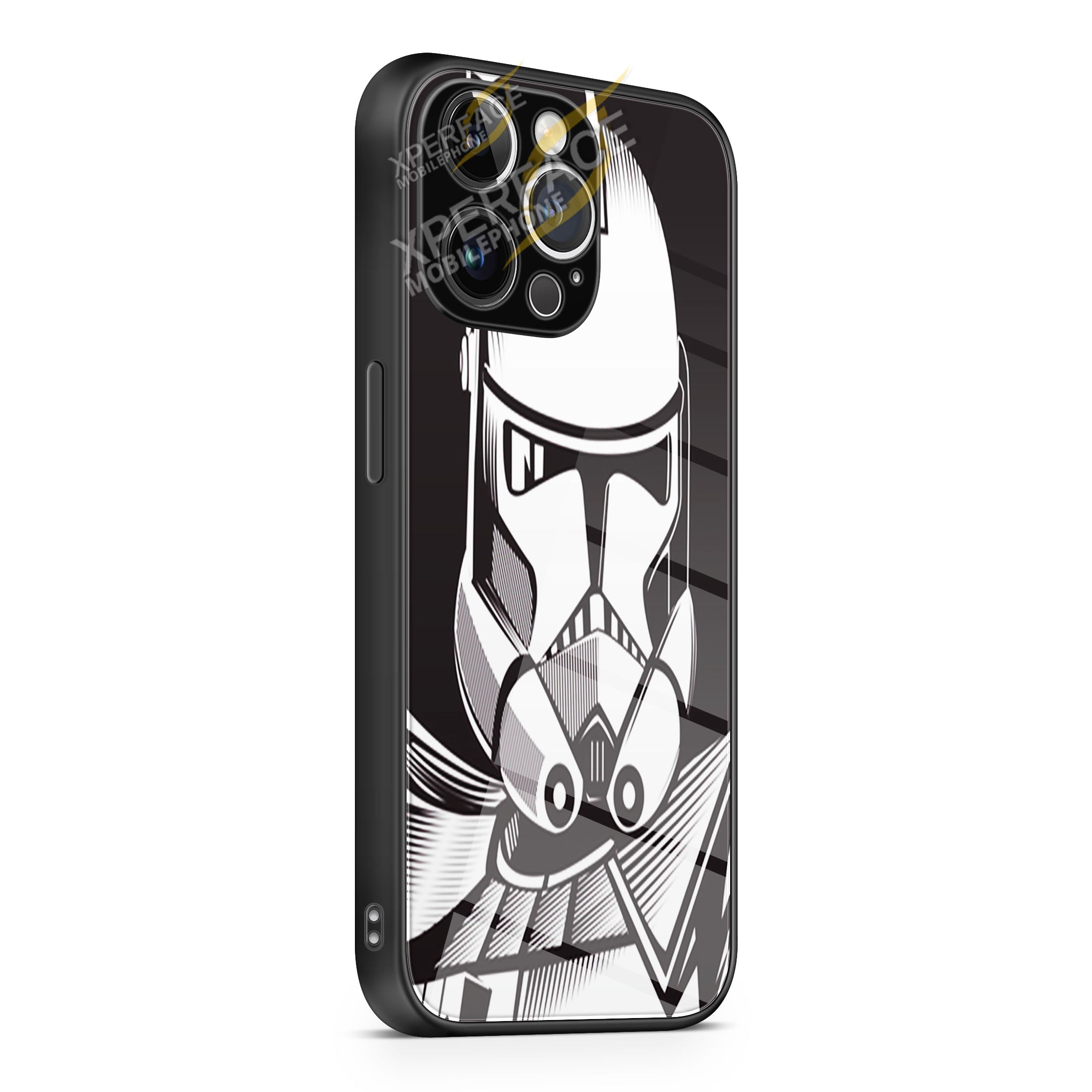 Star Wars Stormtrooper Vector iPhone 15 | iPhone 15 Plus | iPhone 15 Pro | iPhone 15 Pro Max Glass Case cover