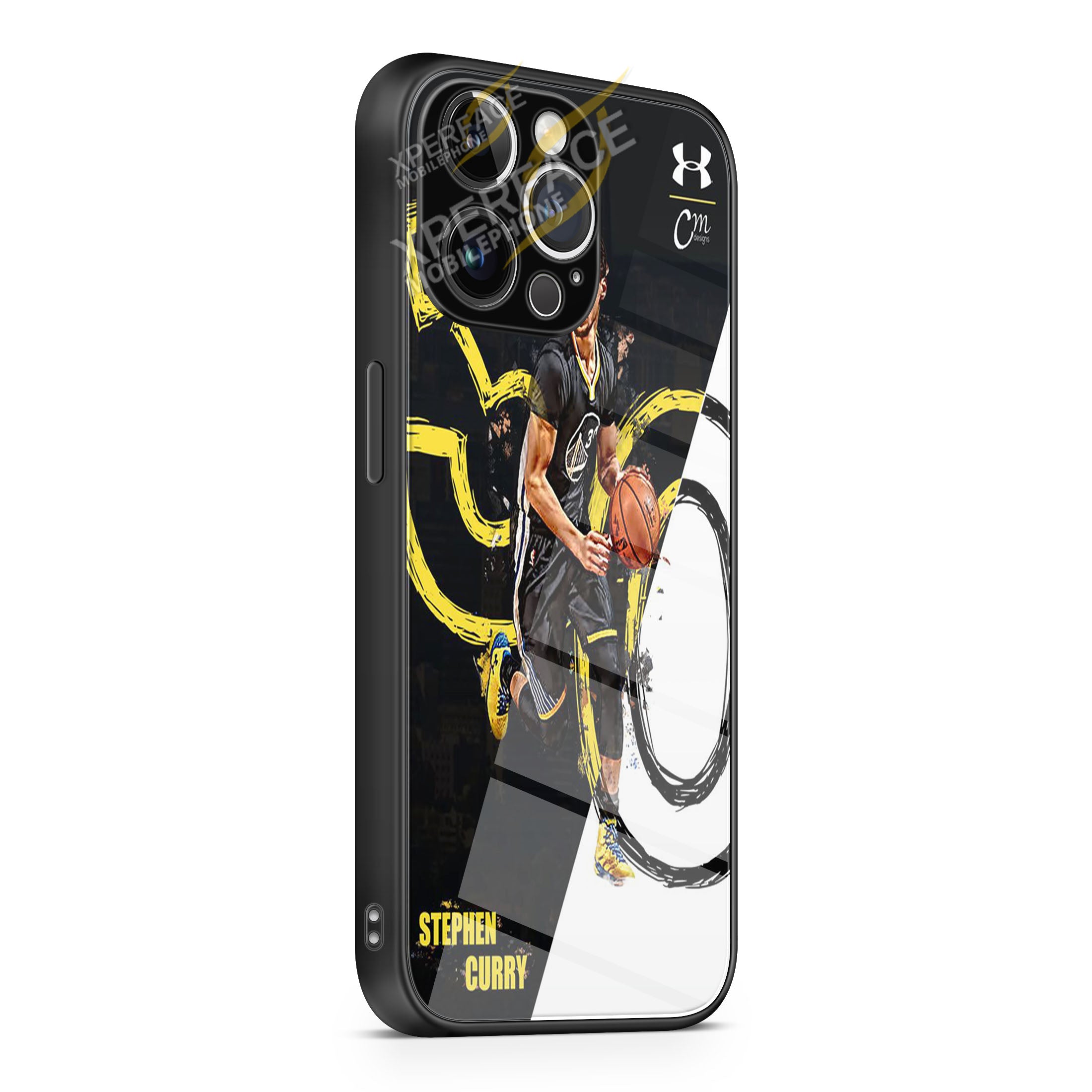 stephen curry 30 art iPhone 15 | iPhone 15 Plus | iPhone 15 Pro | iPhone 15 Pro Max Glass Case cover