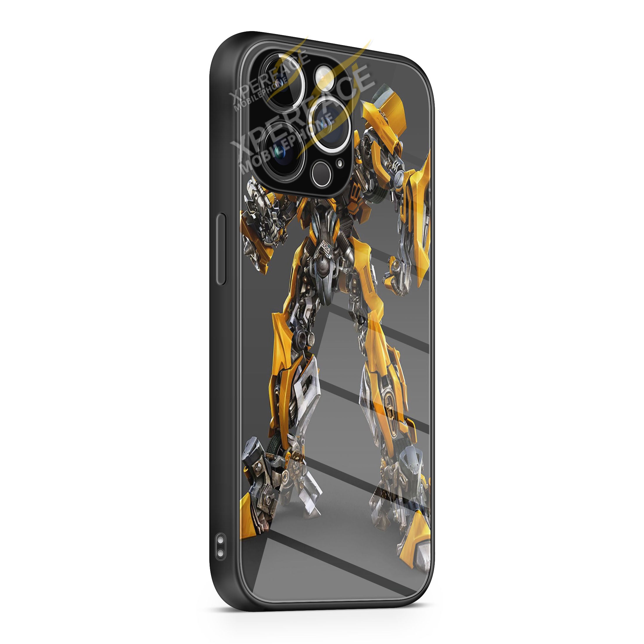 Transformers Bumblebeee- iPhone 15 | iPhone 15 Plus | iPhone 15 Pro | iPhone 15 Pro Max Glass Case cover